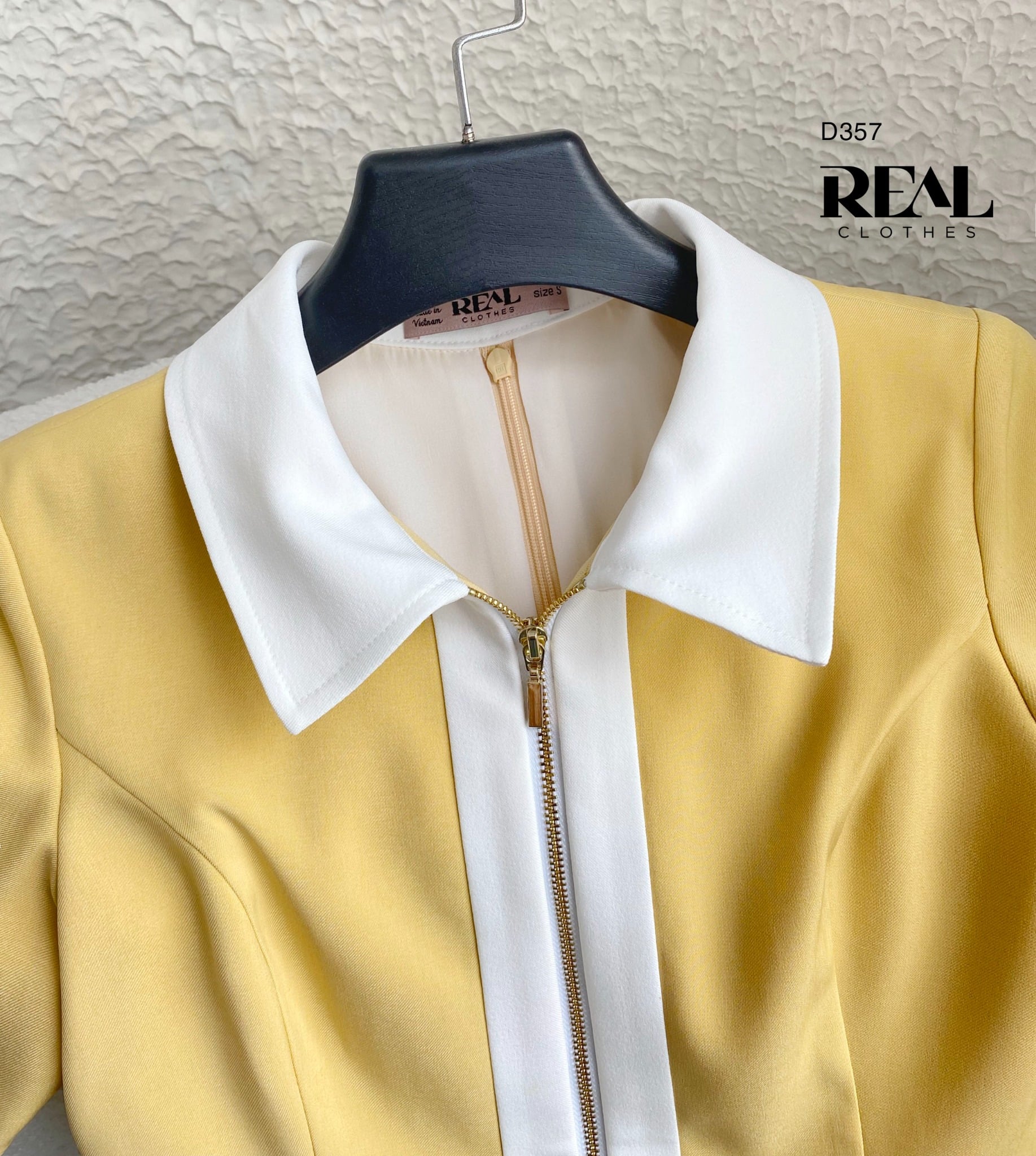 Đầm Zipper vàng SALE - size XS