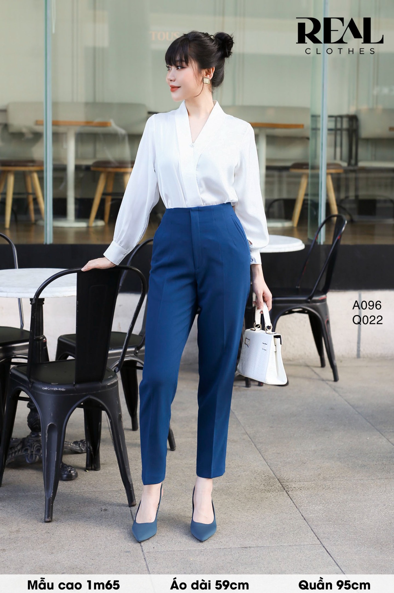 Quần Tokyo cindy xanh cổ vịt