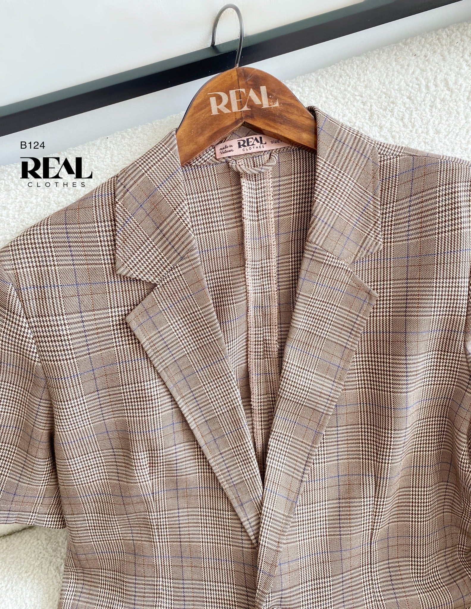 Blazer Japan caro cà phê sữa 65 SALE - size XS