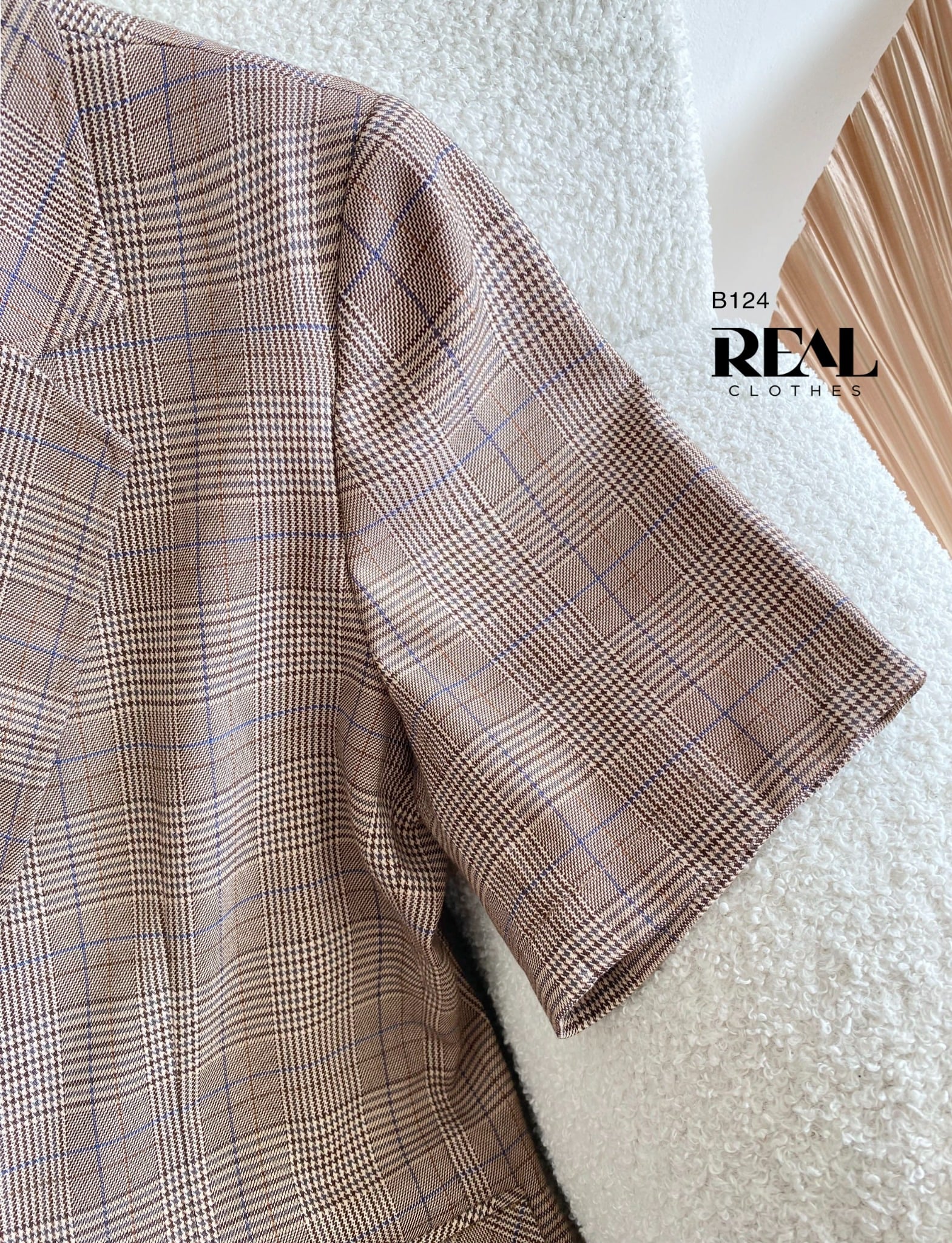 Blazer Japan caro cà phê sữa 65 SALE - size XS