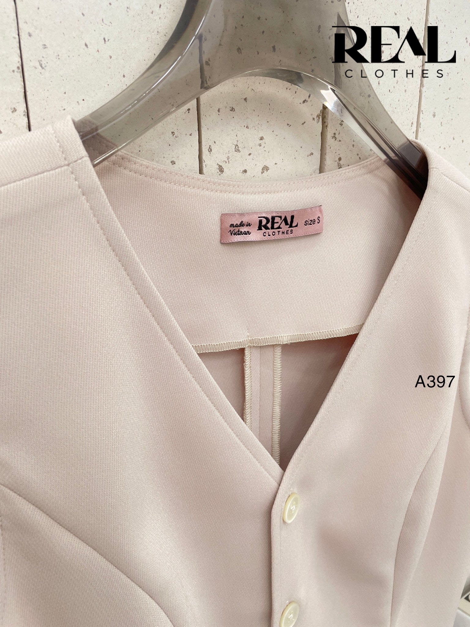 Áo kiểu ghile nude