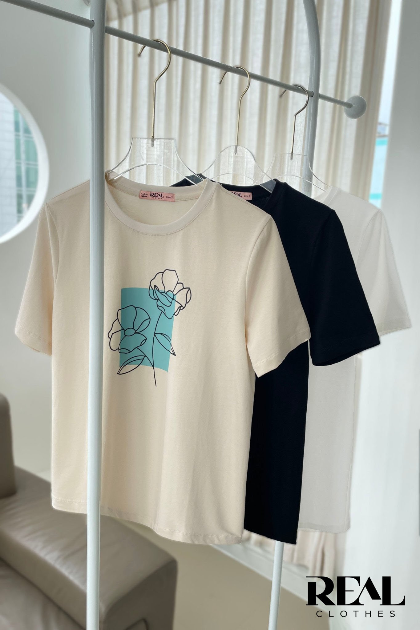 Áo thun cotton nude PRINT SALE