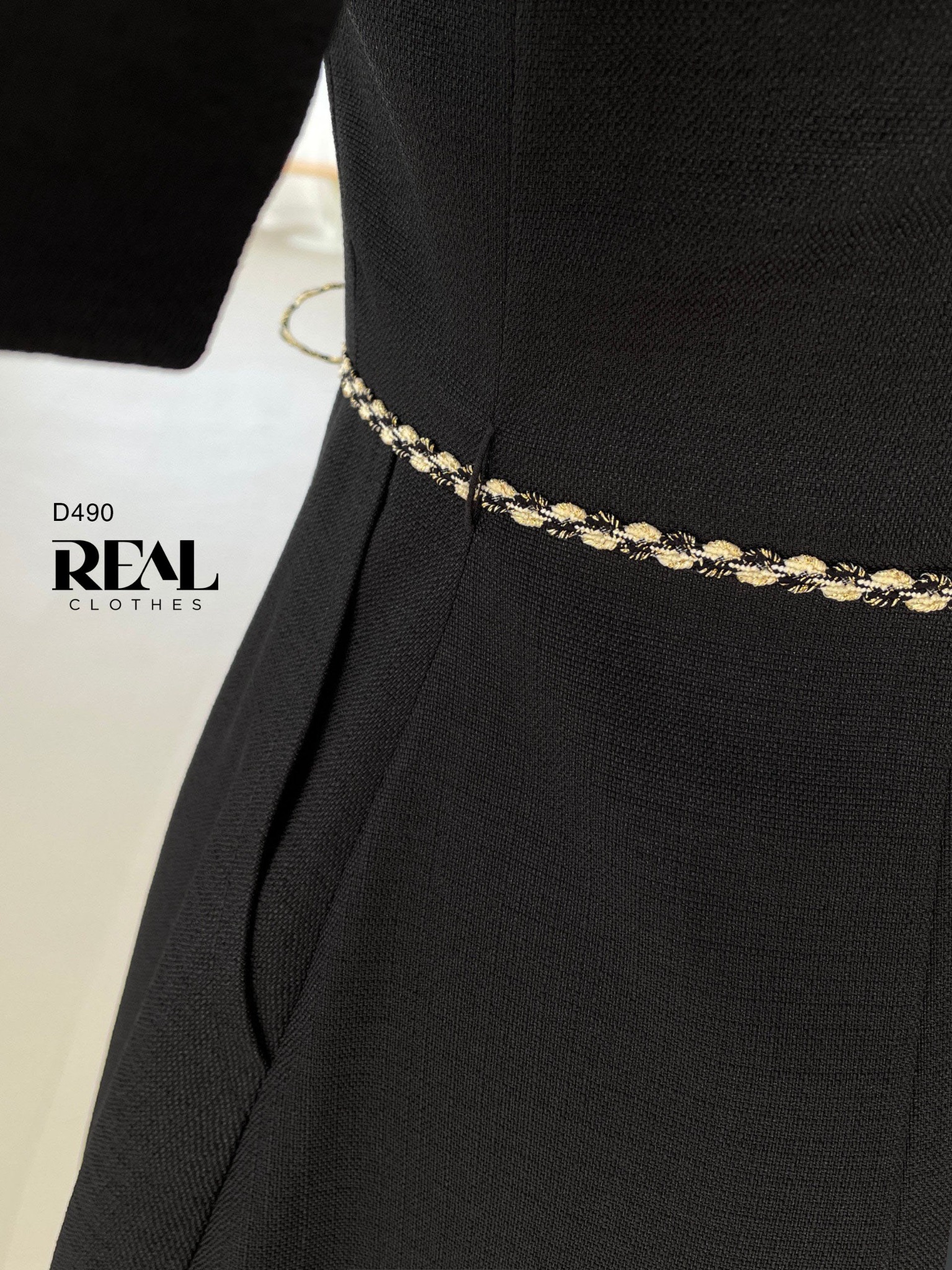 Đầm classic đen (Kèm belt)