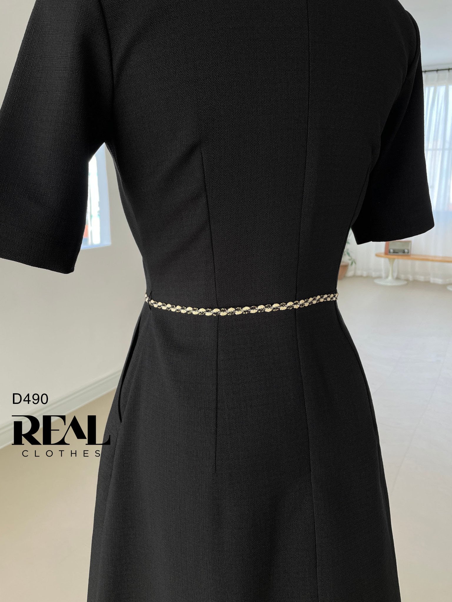 Đầm classic đen (Kèm belt)