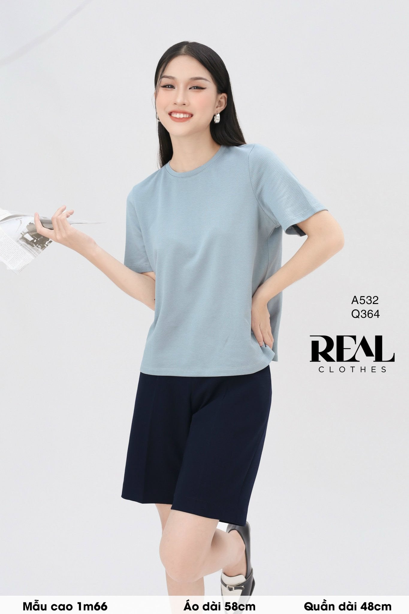 Áo thun cotton hạt xanh FINAL SALE - size XL