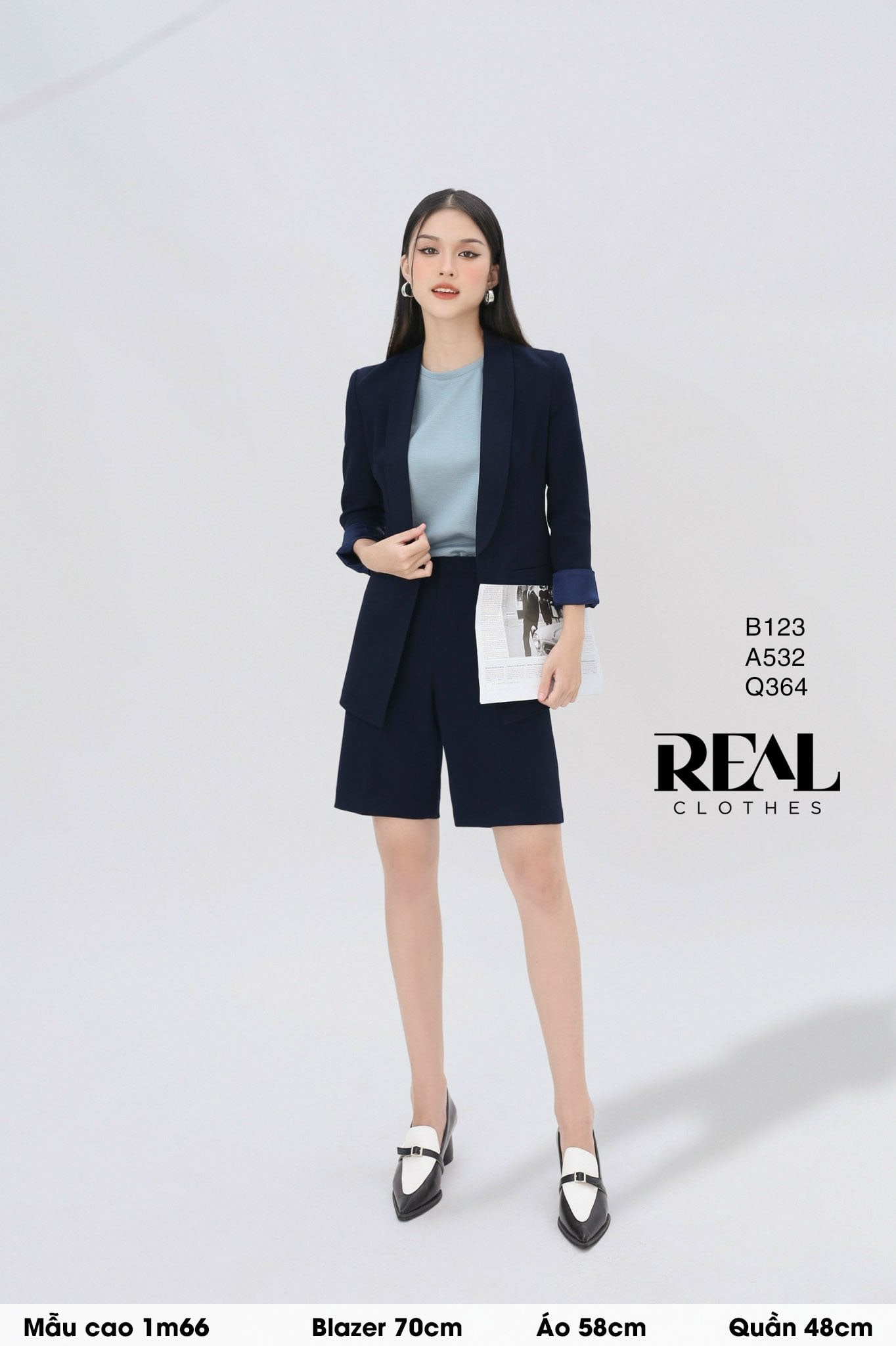 Blazer HQ xanh đen