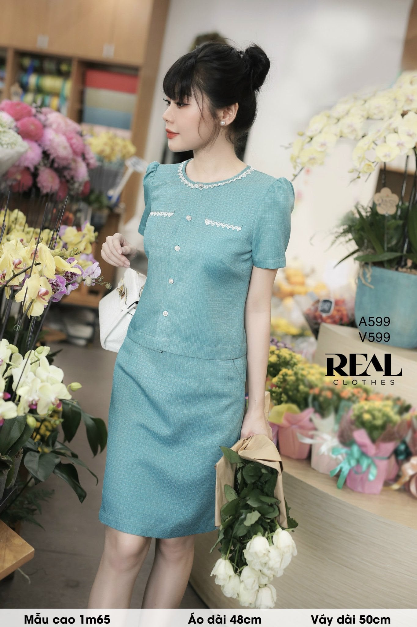 Váy Summer Lily xanh lam SALE