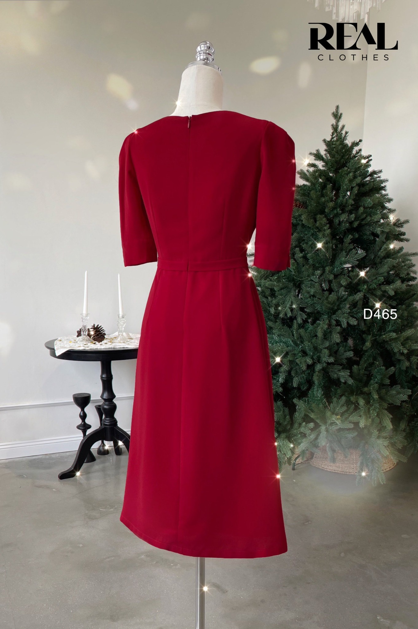 Đầm ngọc lan đỏ