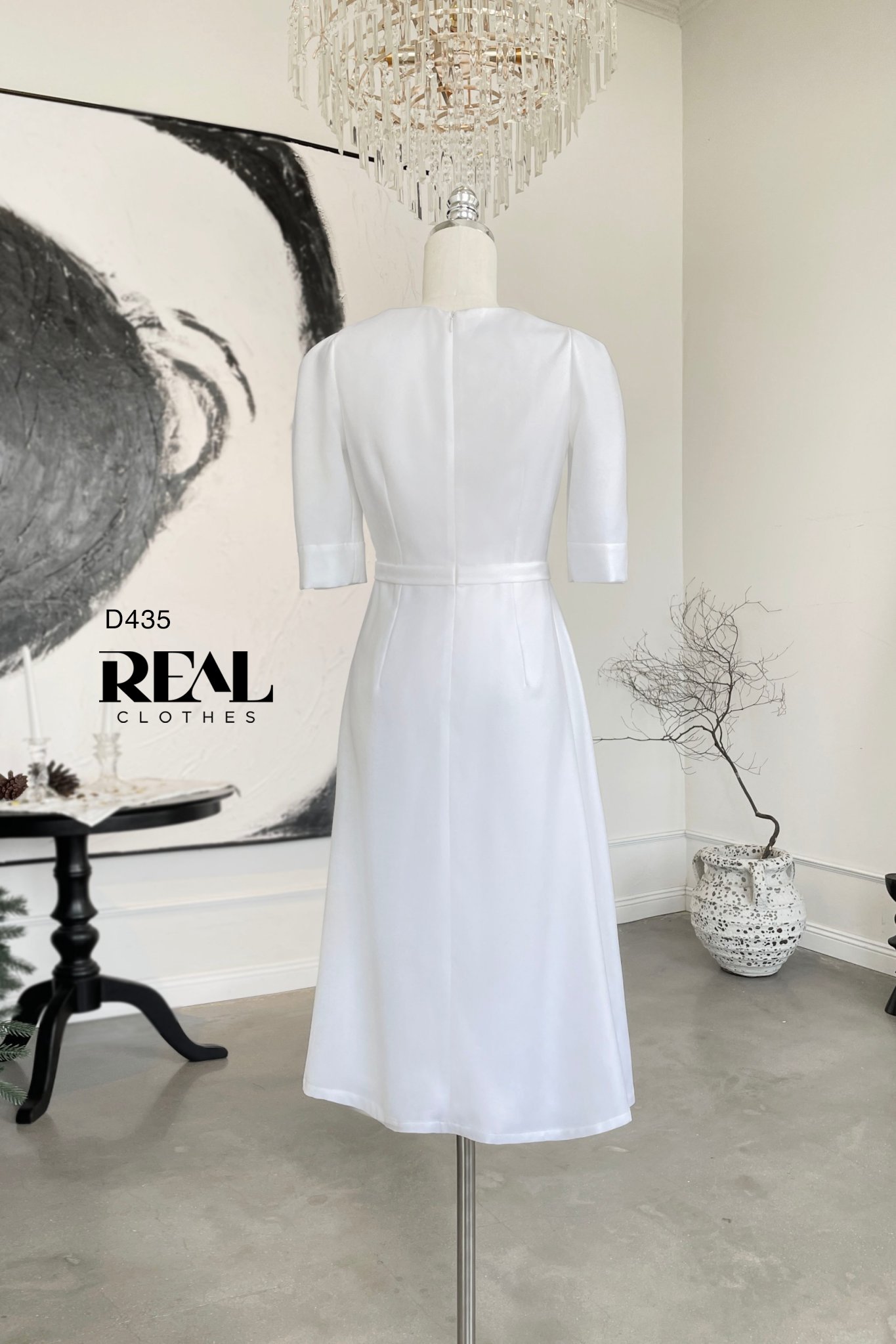 Đầm ngọc lan trắng