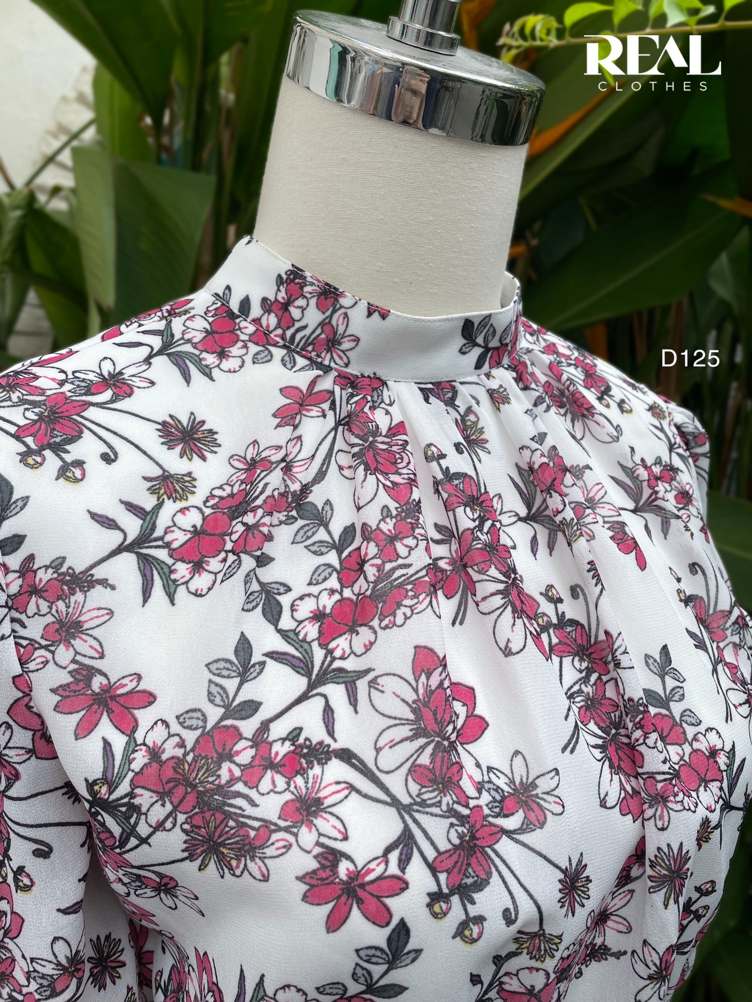 Đầm voan tơ hoa đỏ SALE - size XS