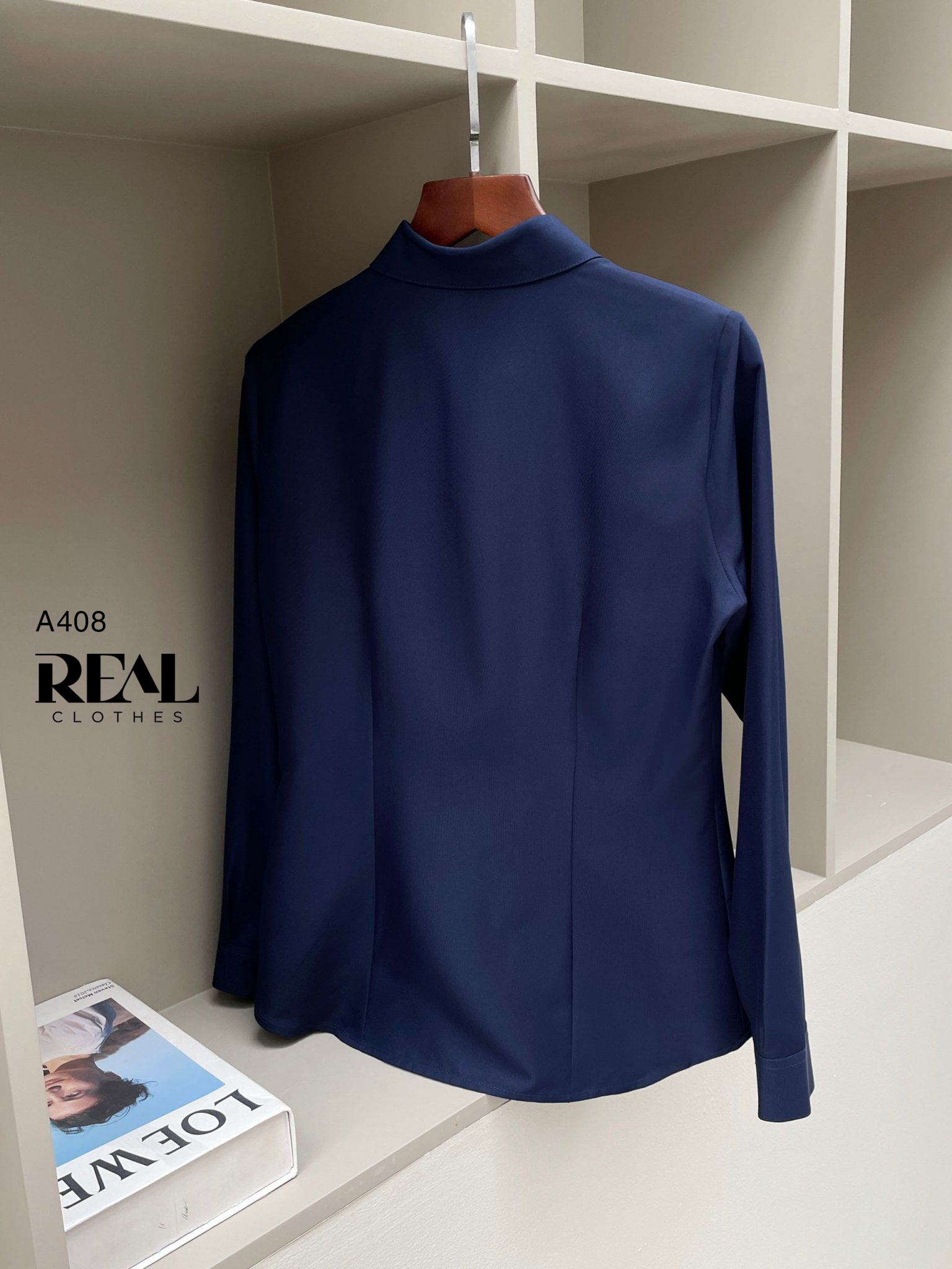 Sơ mi cổ Đức xanh đen SALE