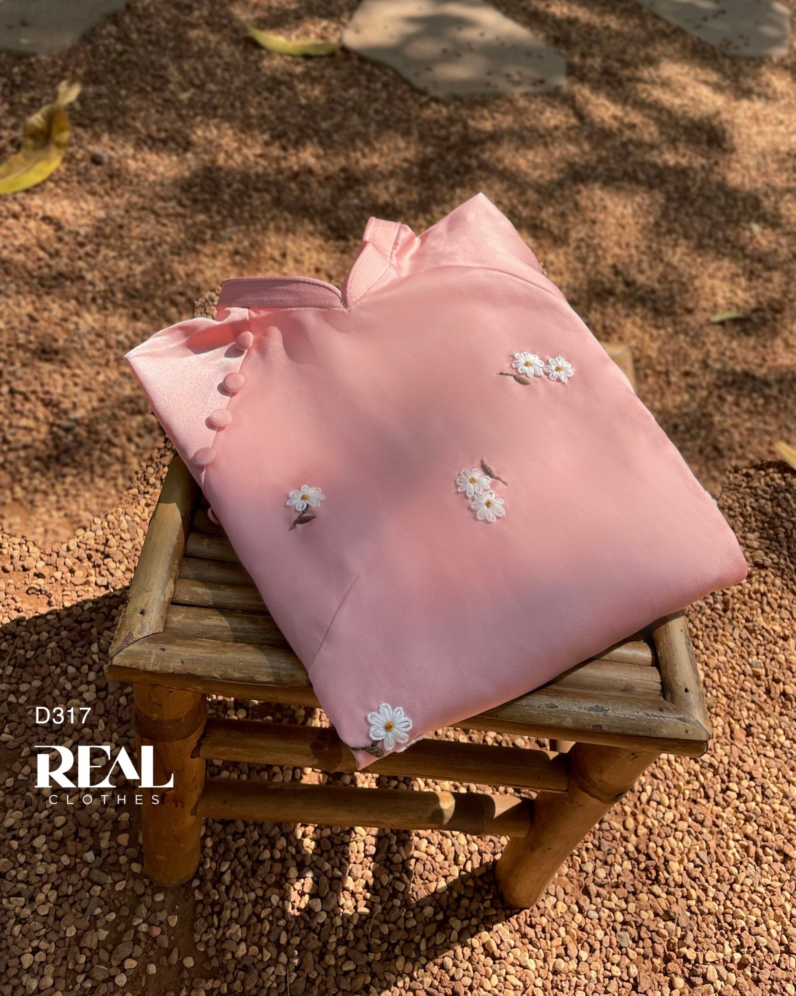 Áo dài cách tân Vivi hồng cam