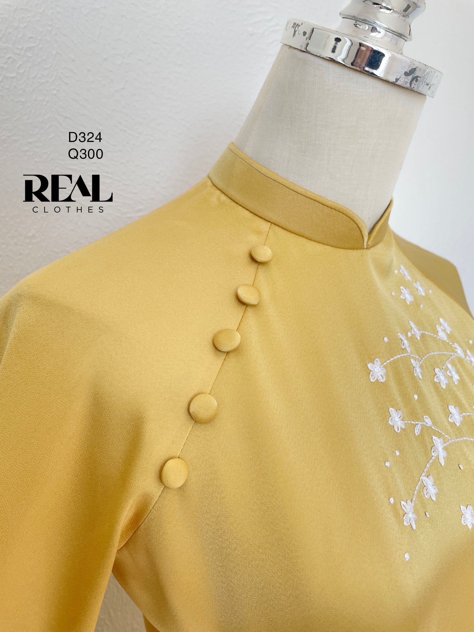 Áo dài cách tân vivi vàng