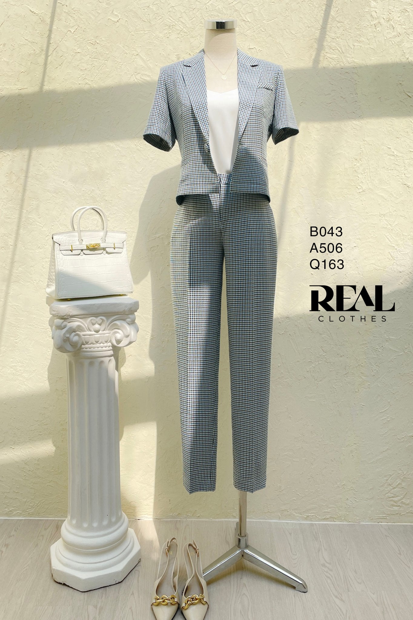 Quần ống đứng caro SALE