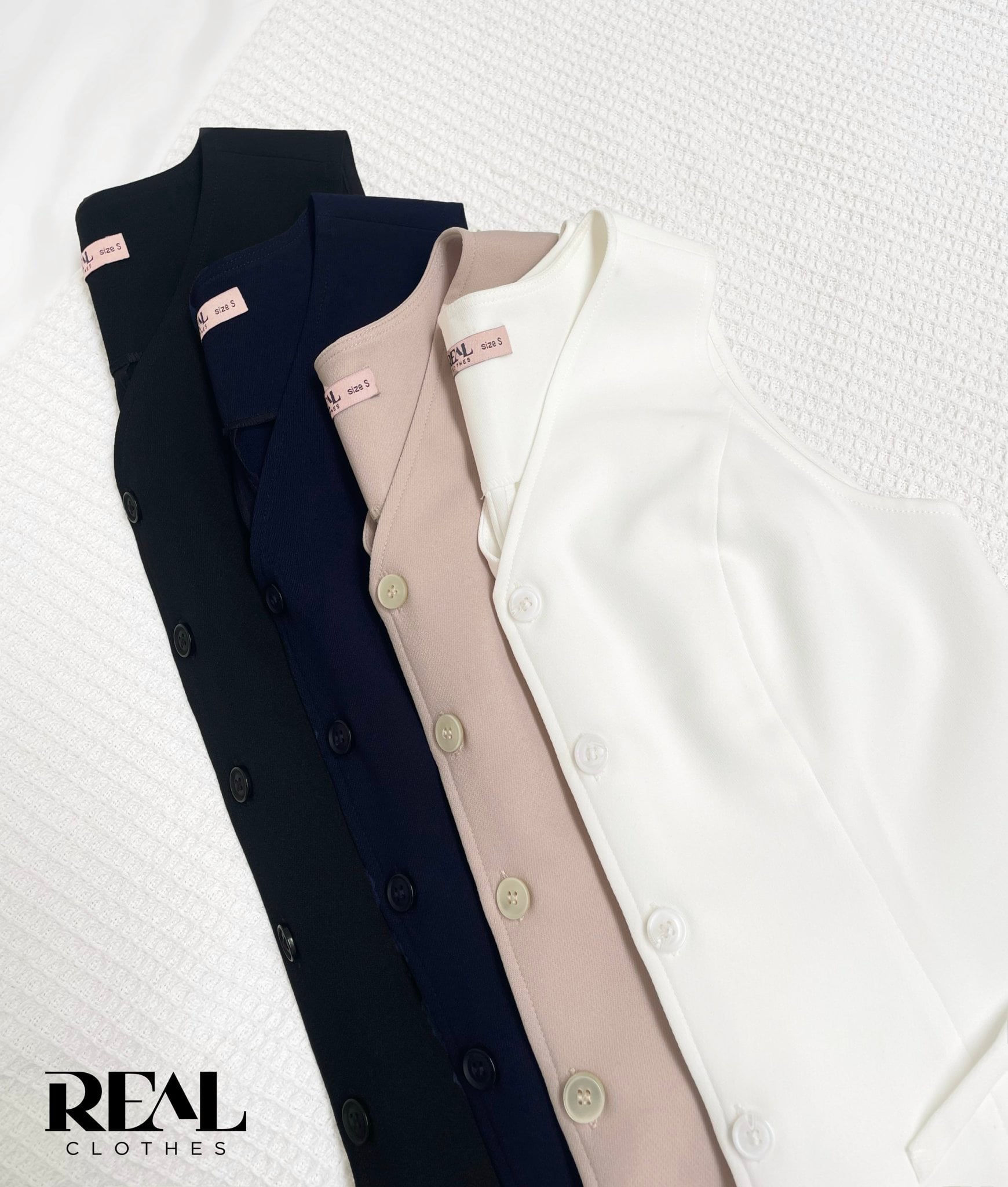 Áo kiểu ghile trắng