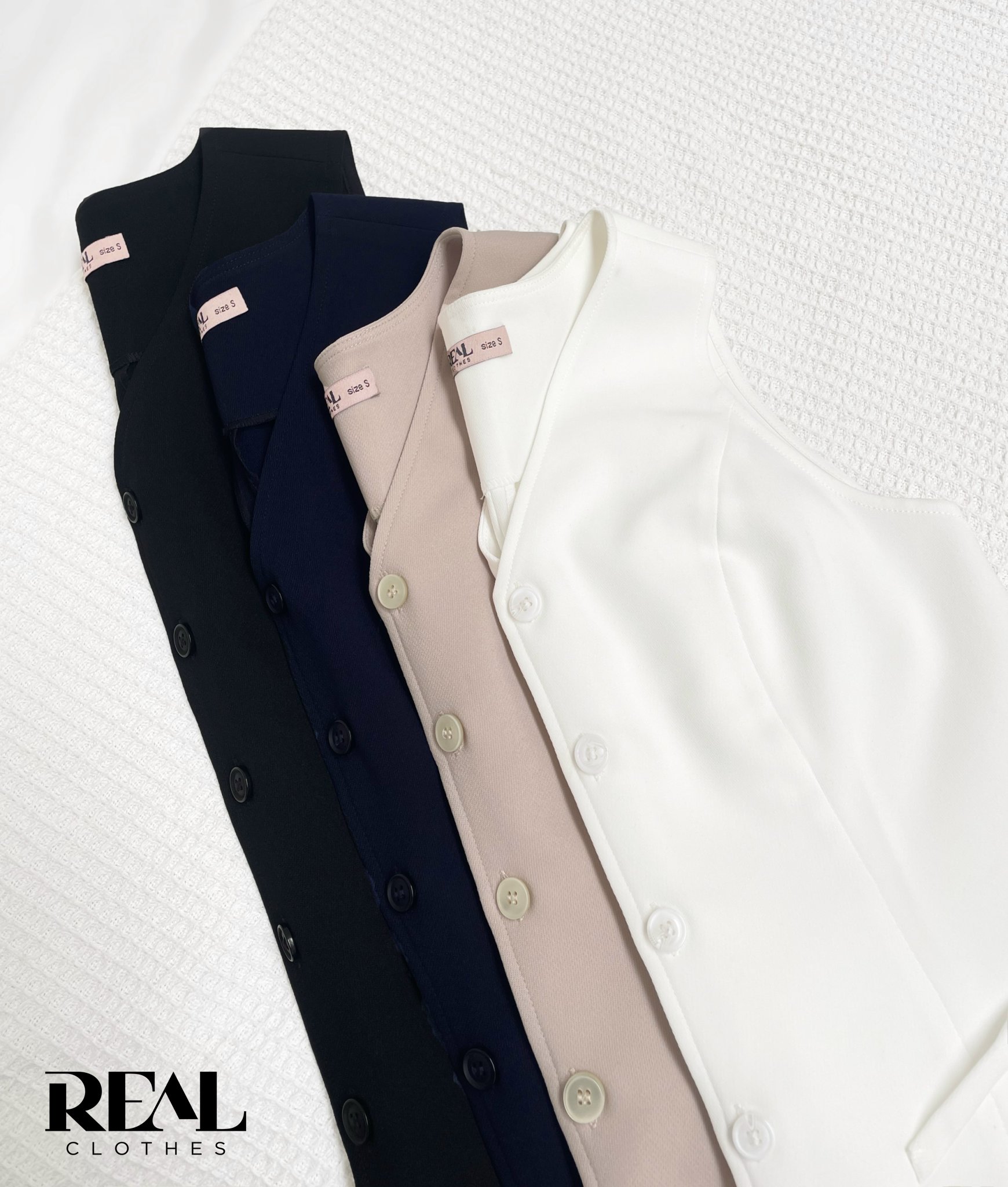 Áo kiểu ghile xanh đen