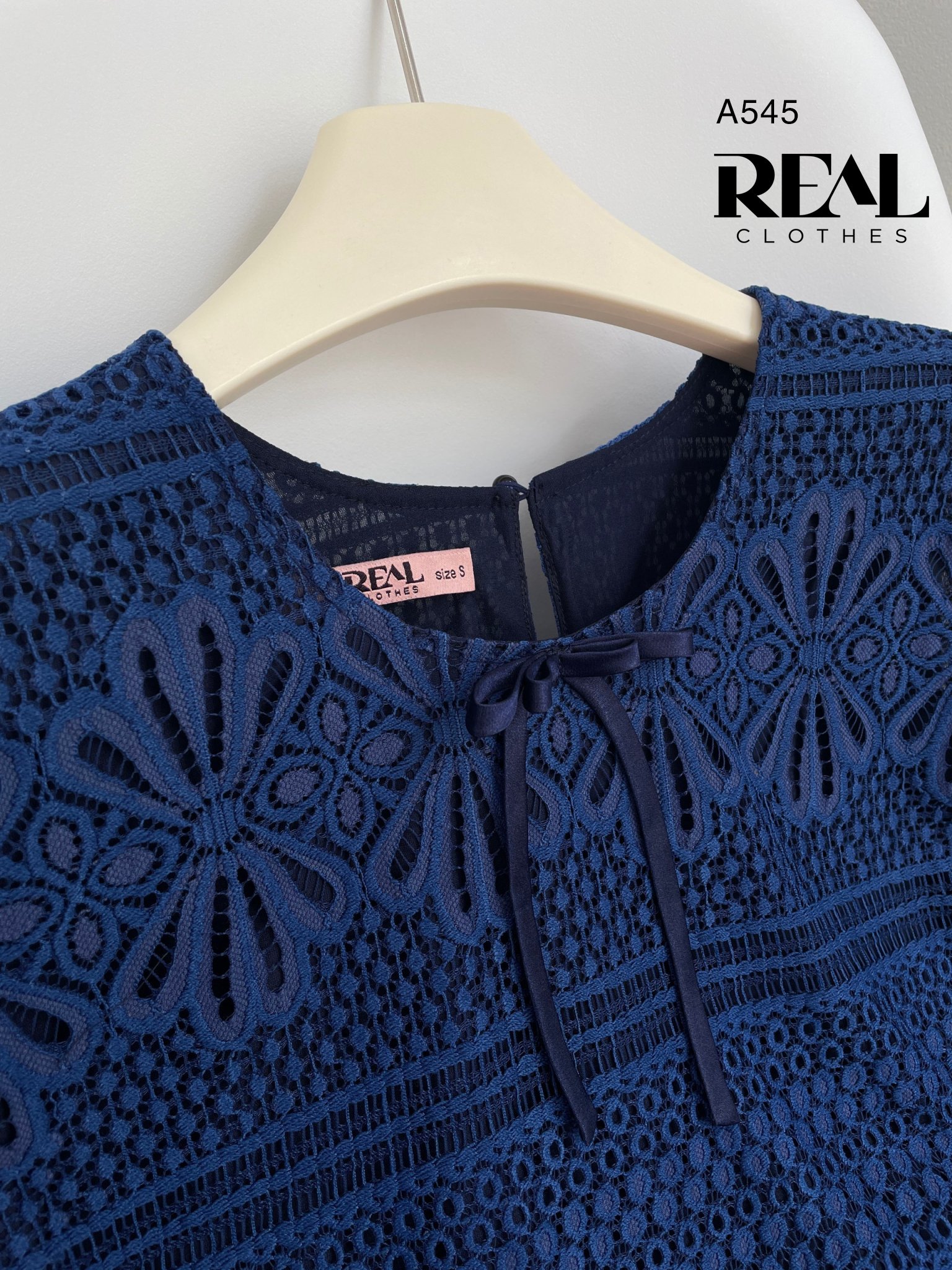 Áo ren nơ xanh SALE