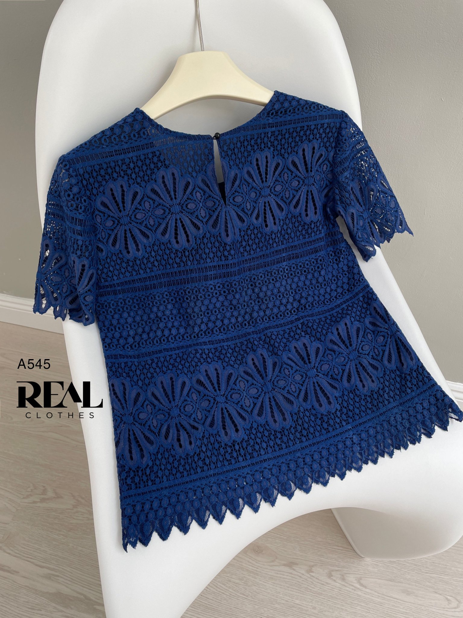 Áo ren nơ xanh SALE