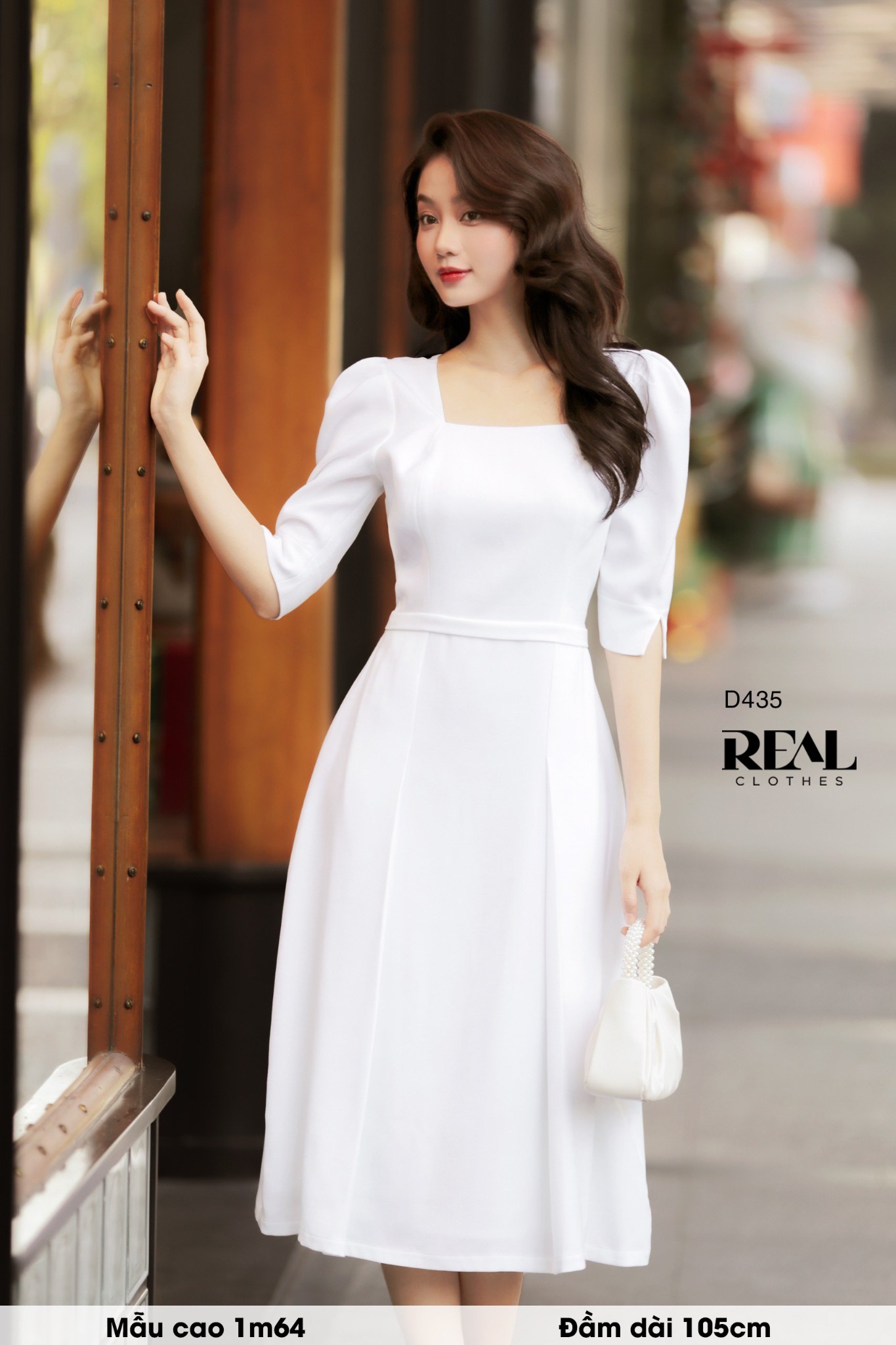 Đầm ngọc lan trắng