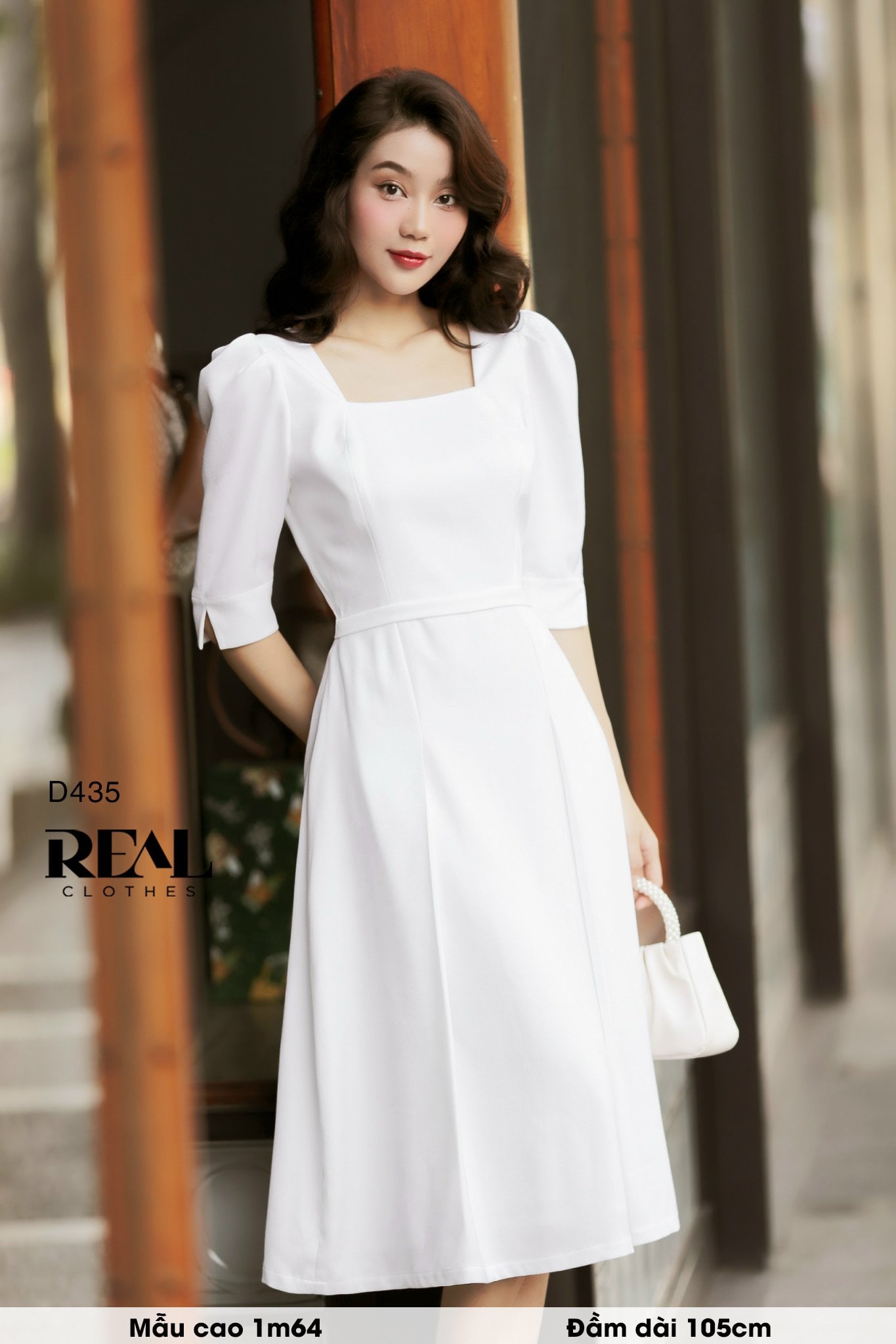 Đầm ngọc lan trắng