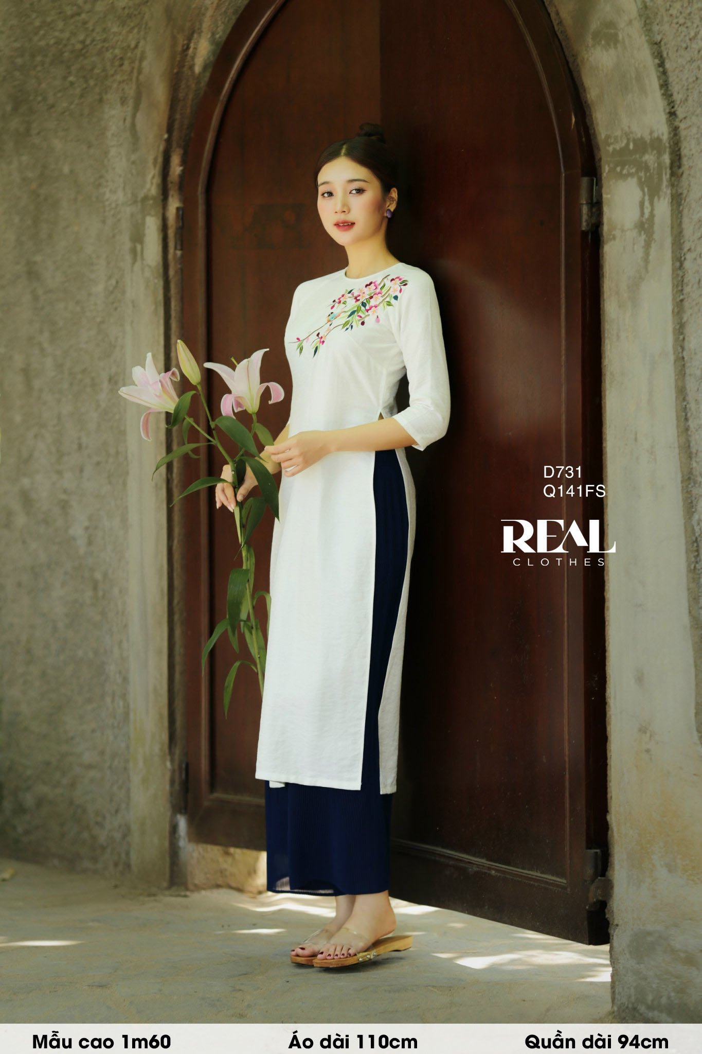 Áo dài cách tân moon thêu chim