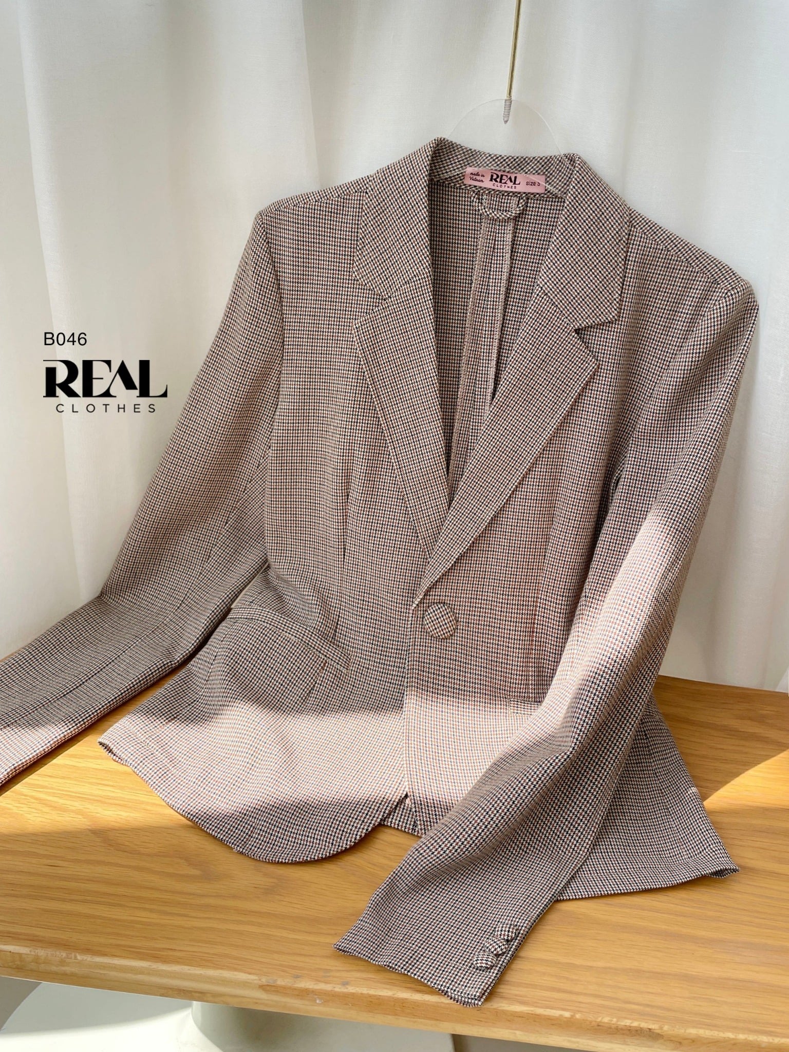 Blazer Office zigzag nâu SALE