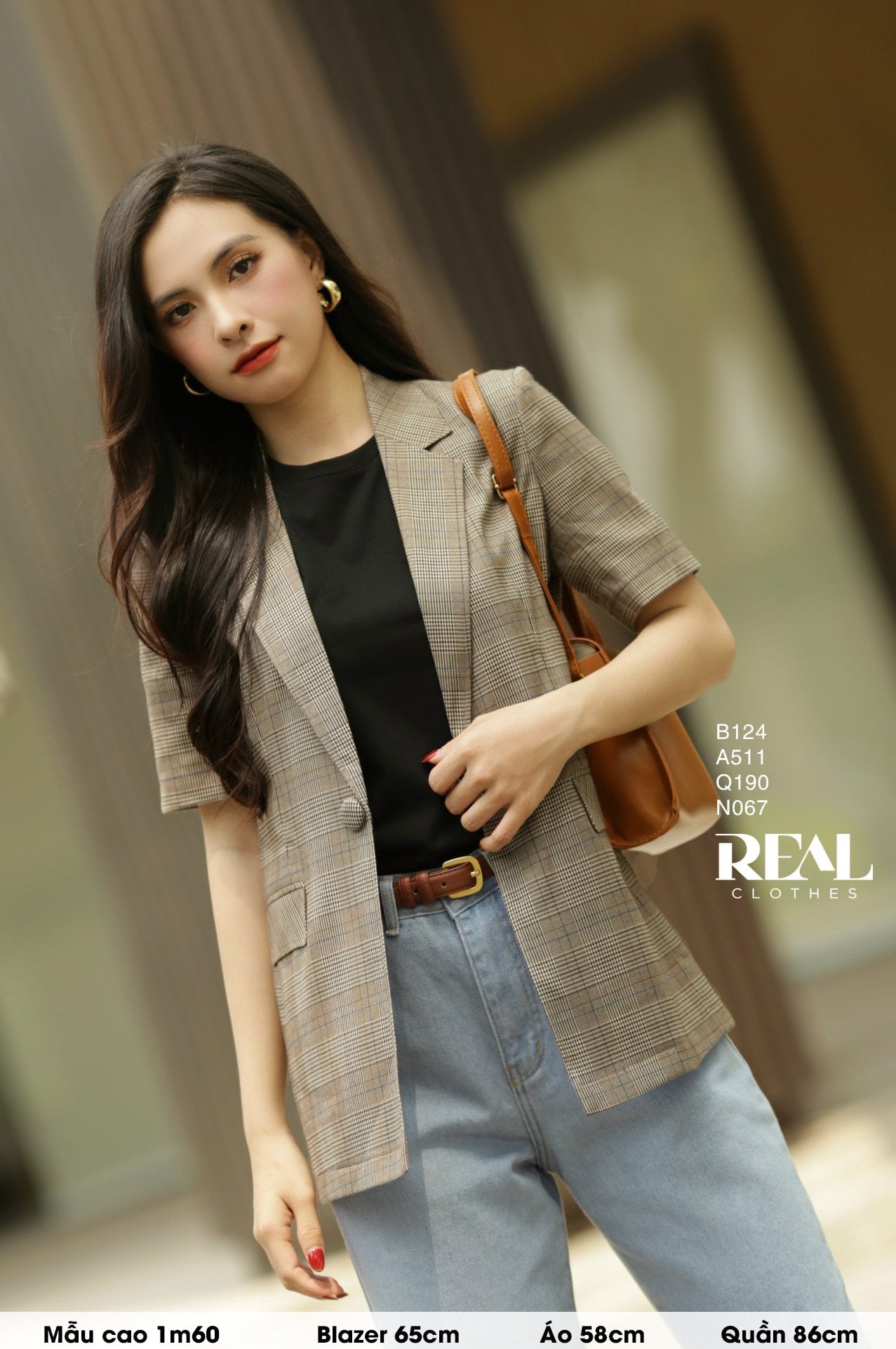 Blazer Japan caro cà phê sữa 65 SALE - size XS