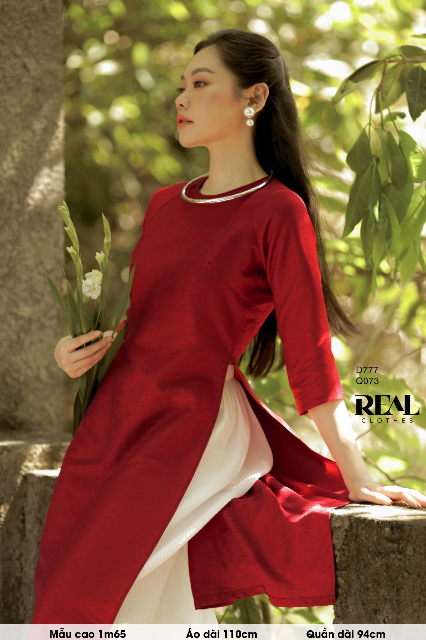 Áo dài cách tân Red