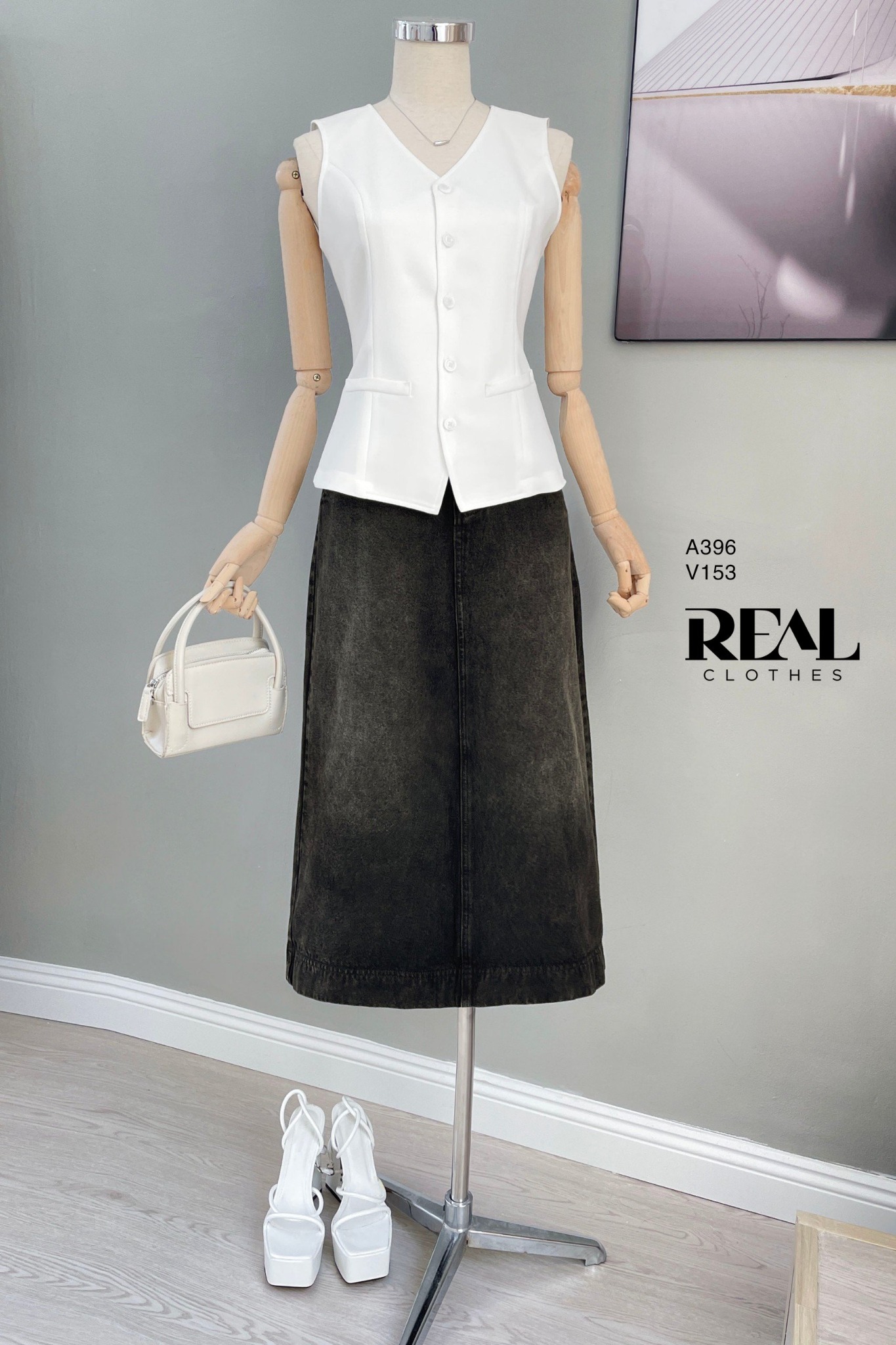 Váy Jeans xám SALE