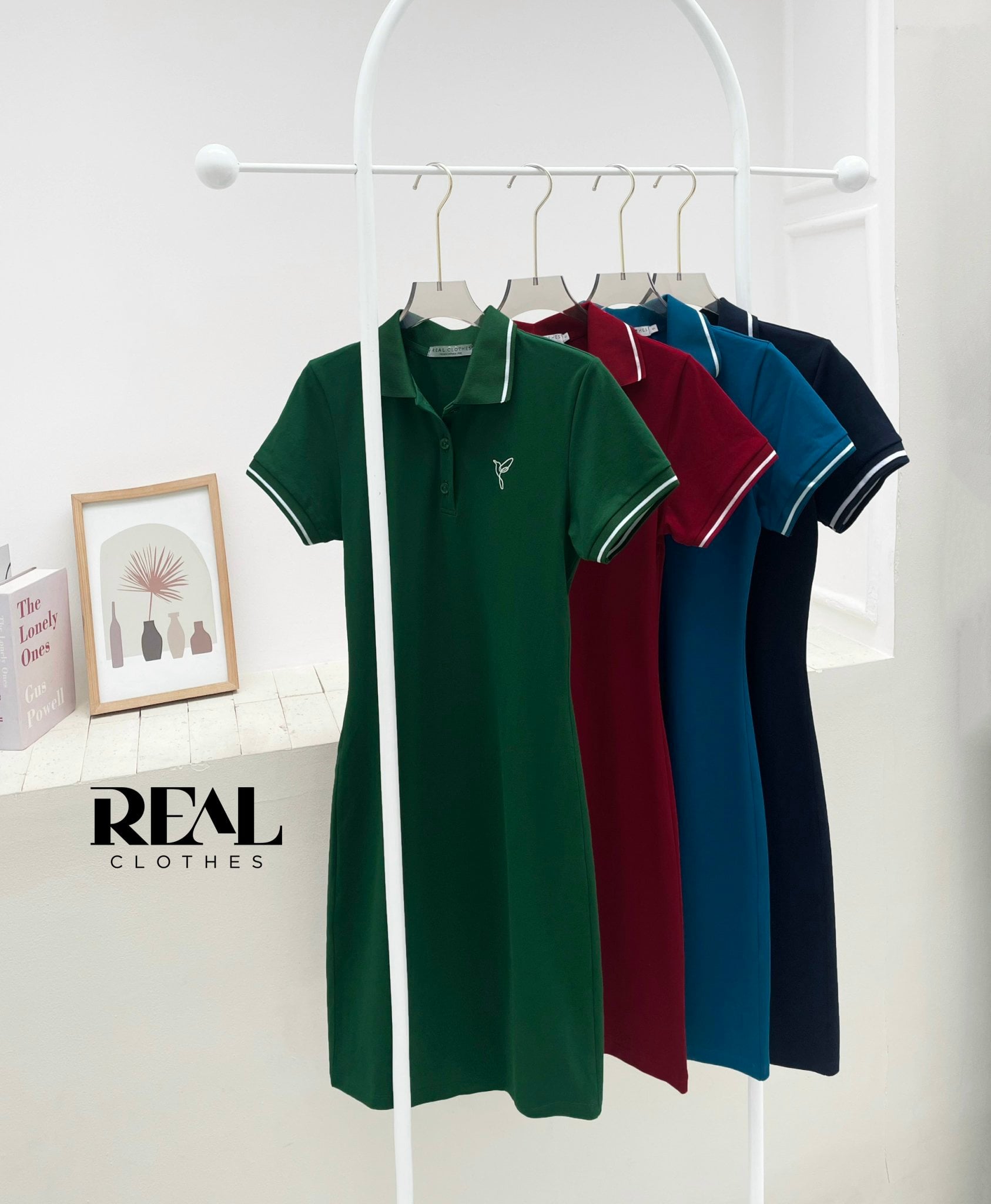 Đầm polo xanh lá FINAL SALE - size S