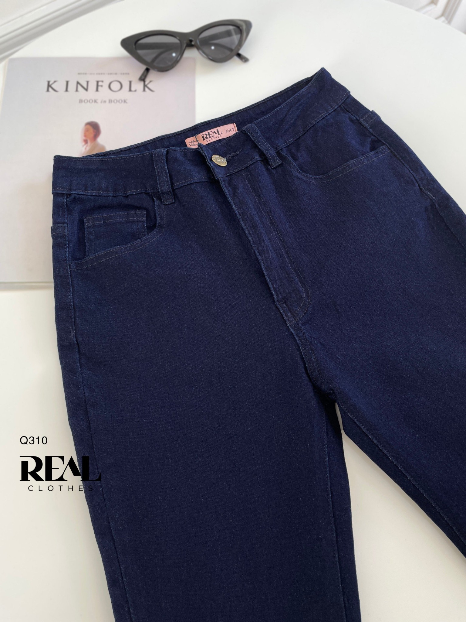 Quần Jeans skinny xanh đen SALE - size L