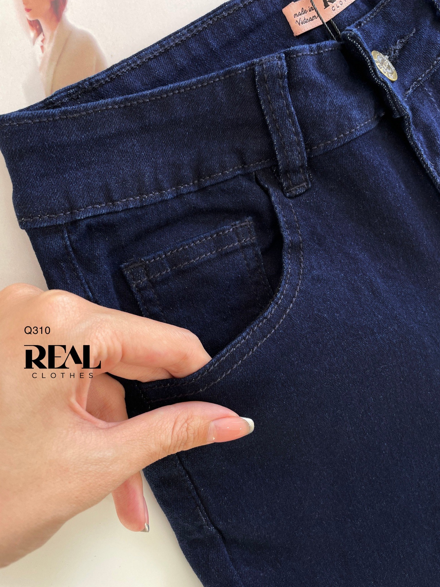 Quần Jeans skinny xanh đen SALE - size L