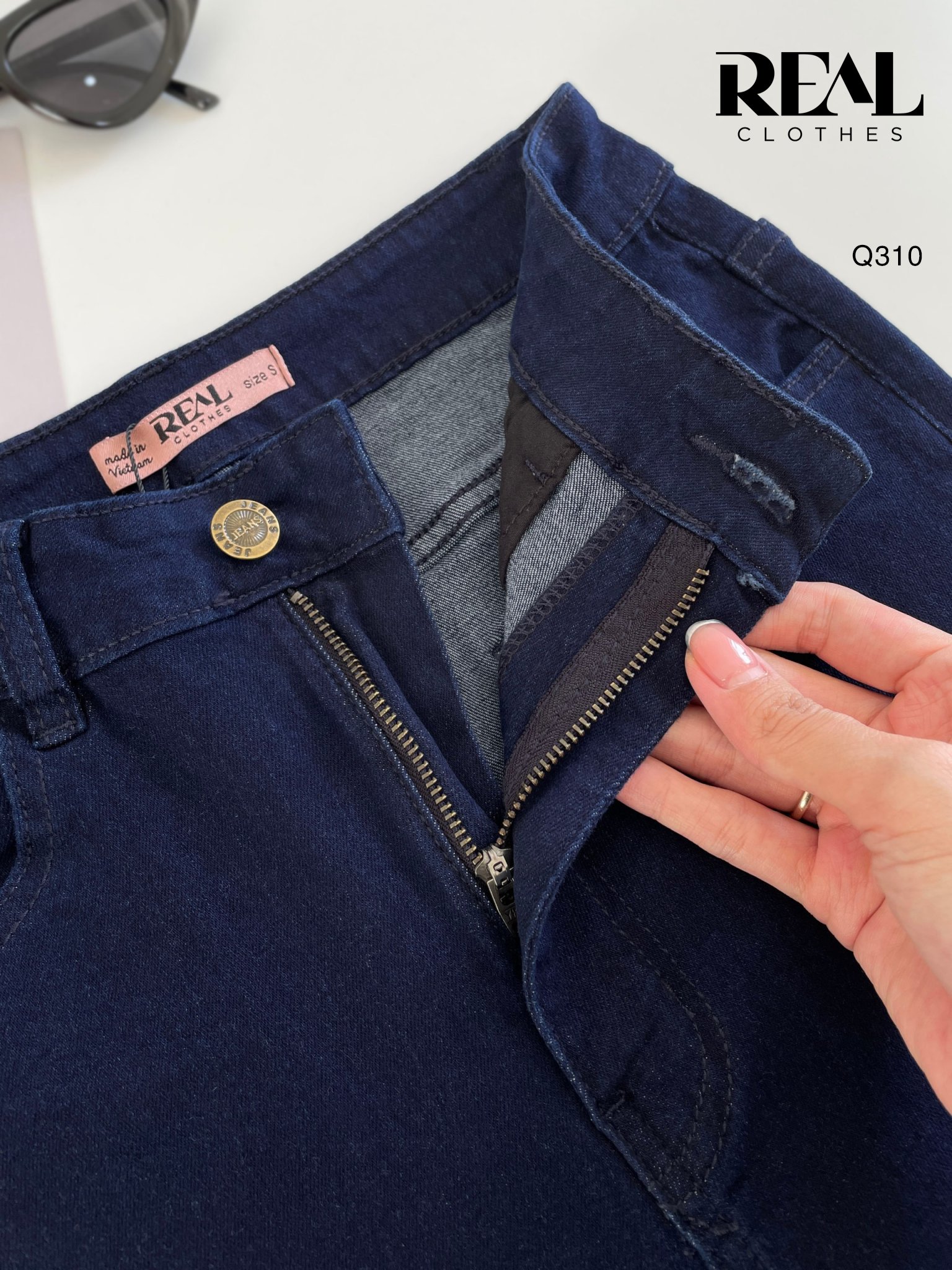 Quần Jeans skinny xanh đen SALE - size L