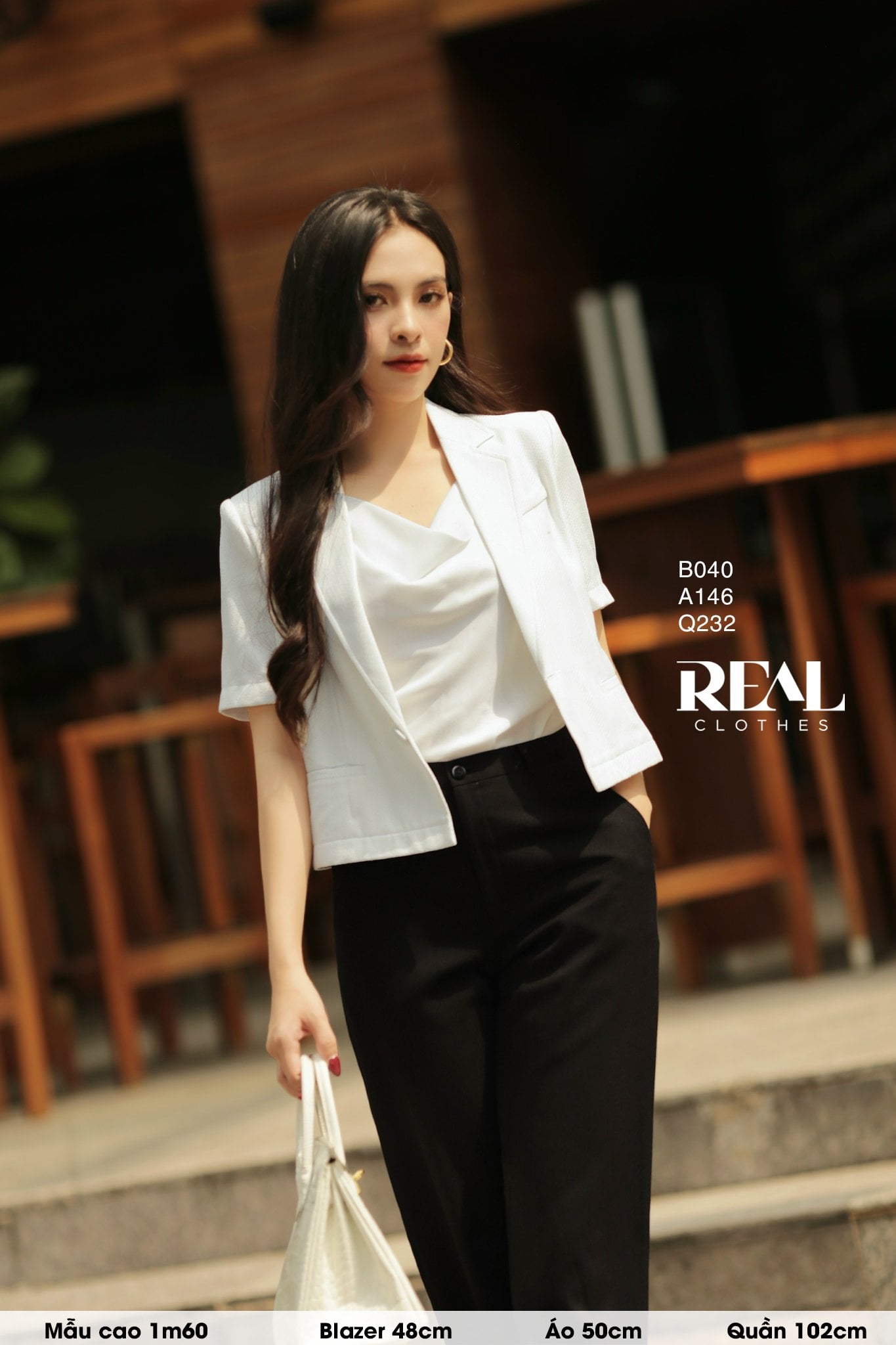 Quần suông linen đen