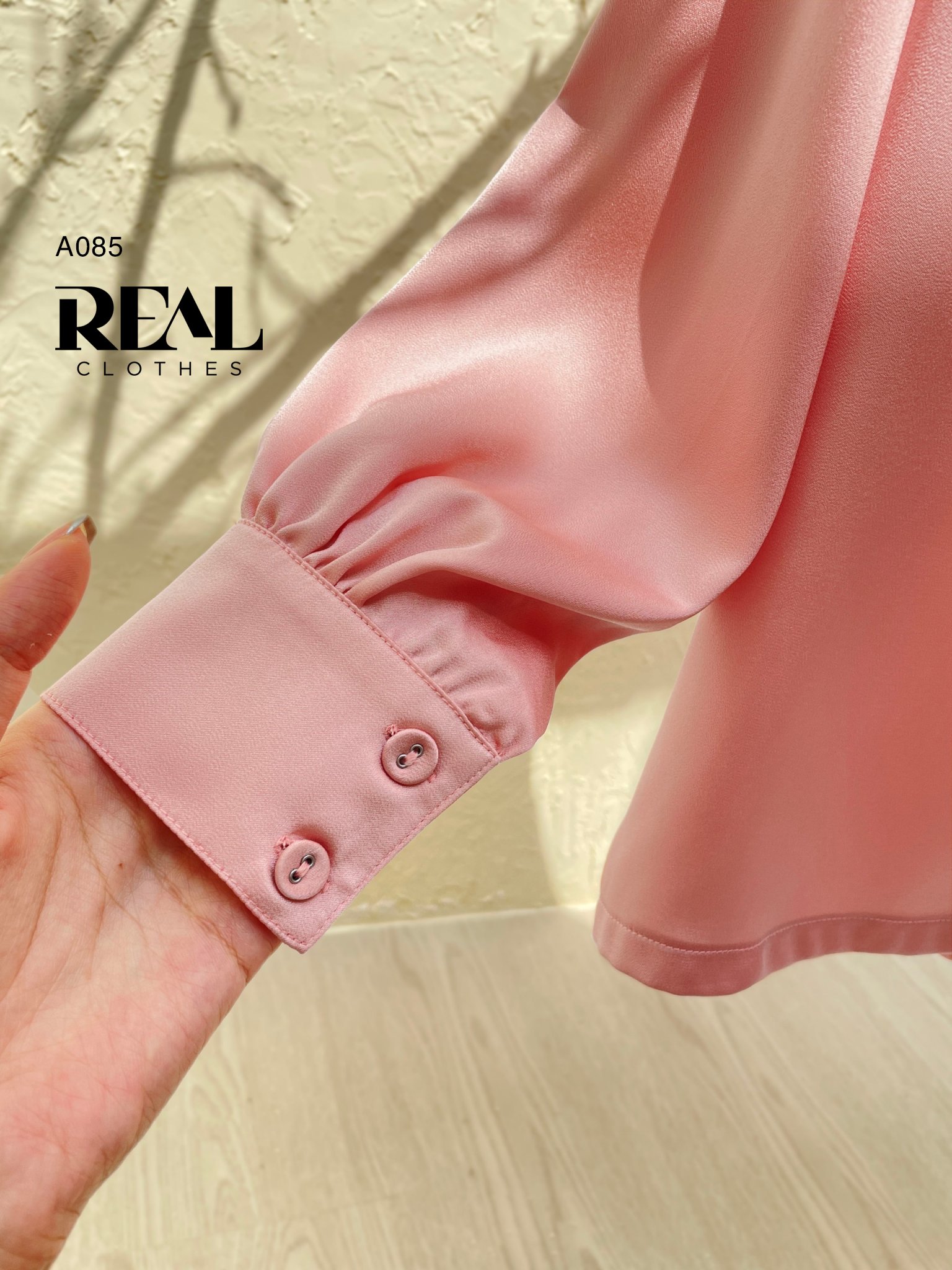 Áo Sarah lụa hồng SALE