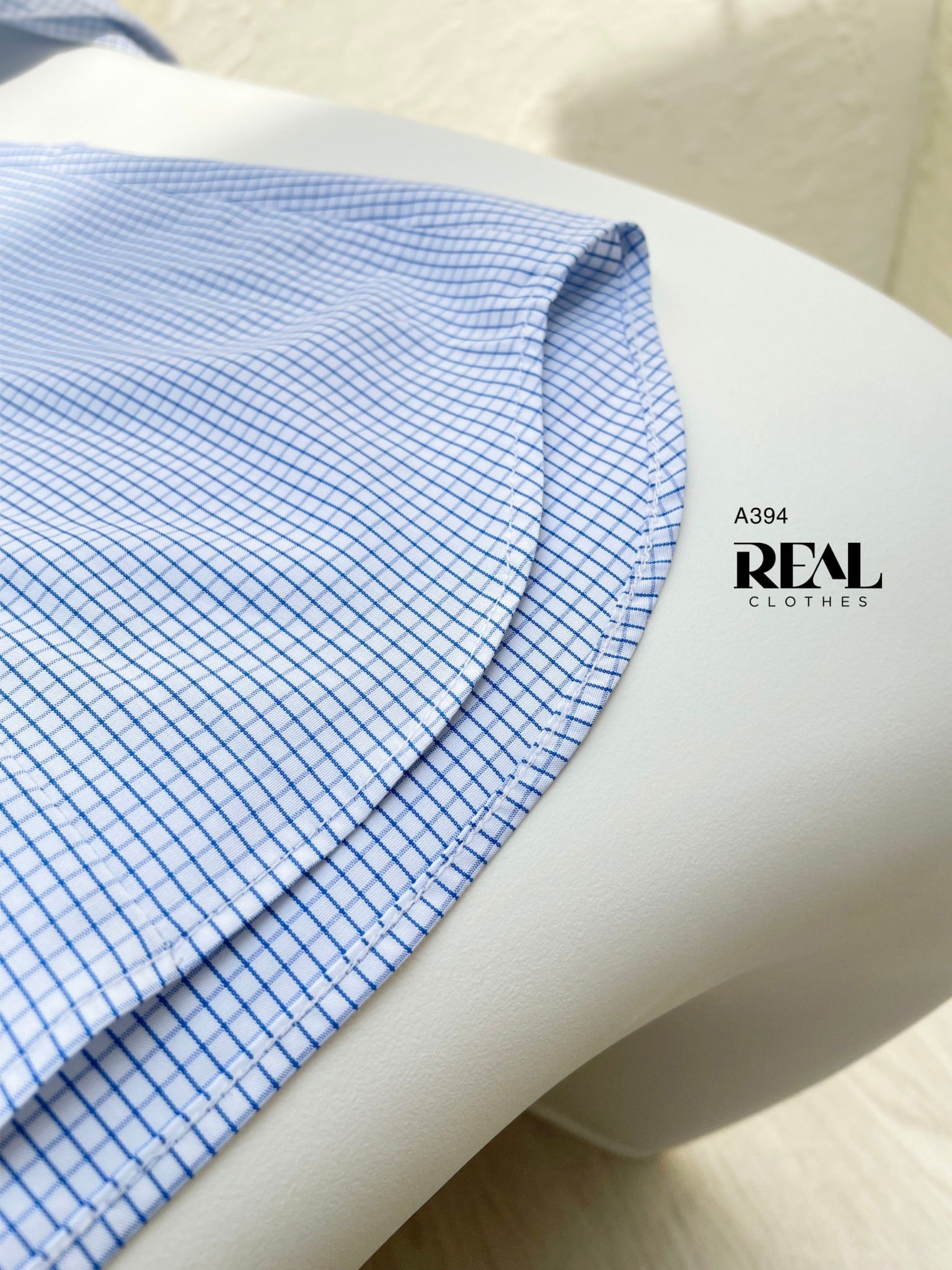 Sơ mi cổ Đức caro xanh SALE