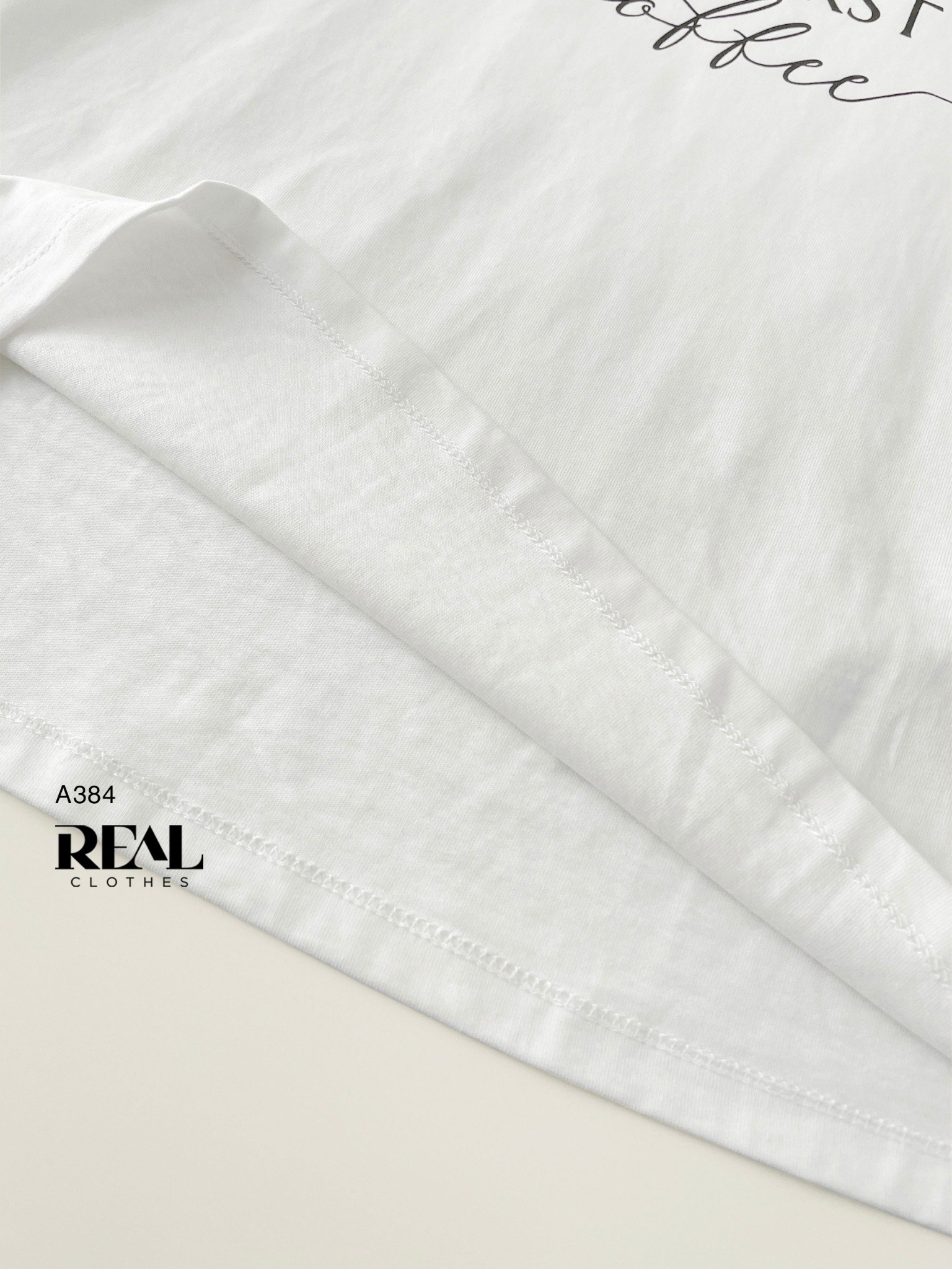 Áo thun cotton trắng COFFEE SALE