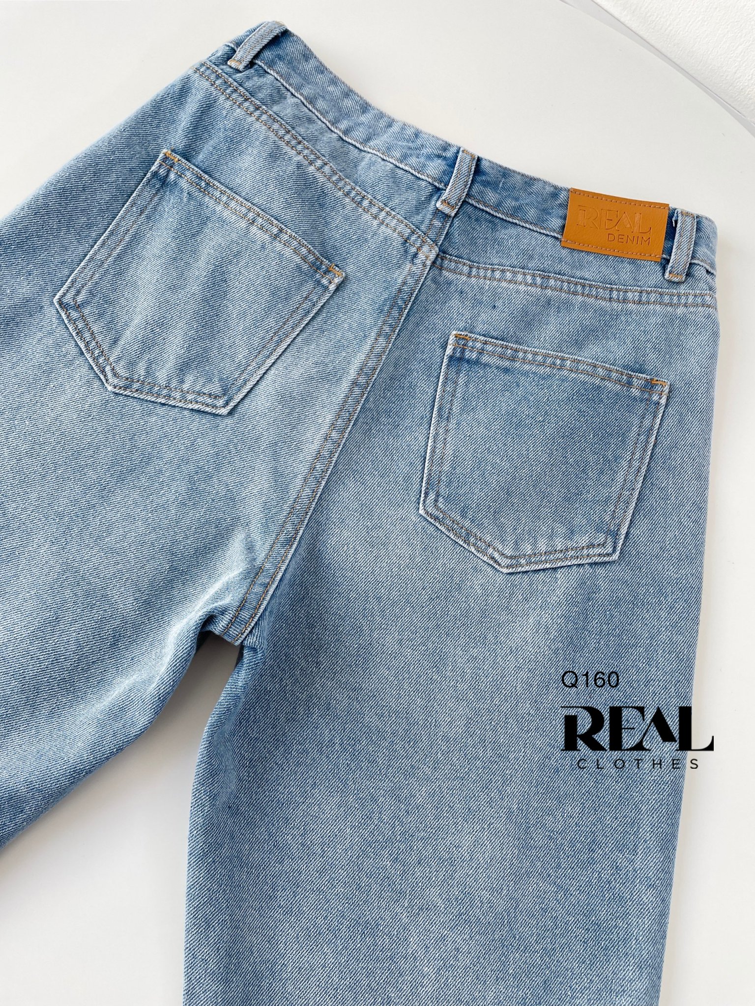 Quần Jeans baggy xanh đậm SALE - size XS