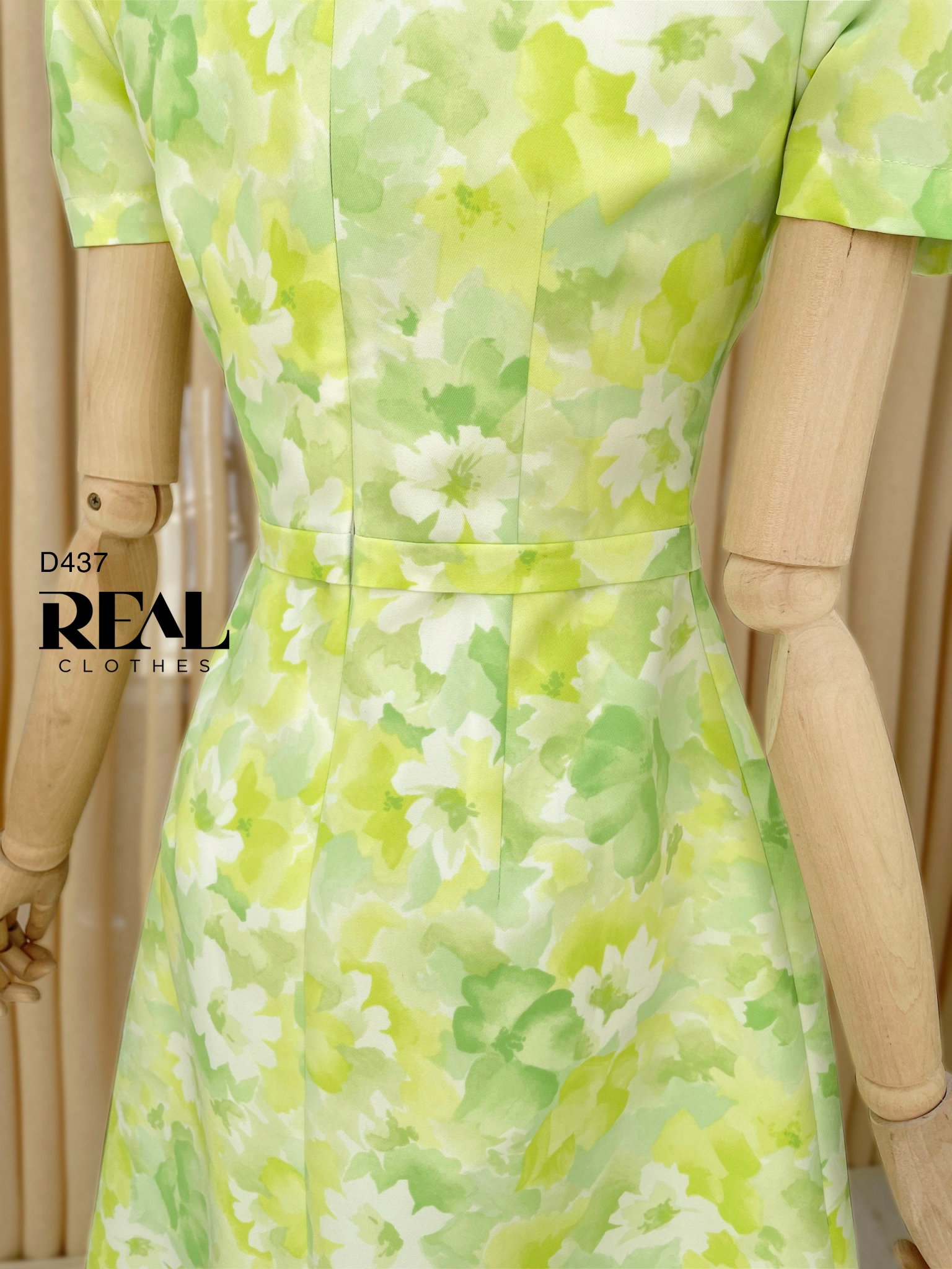 Đầm Ngọc Lan hoa xanh SALE - size S