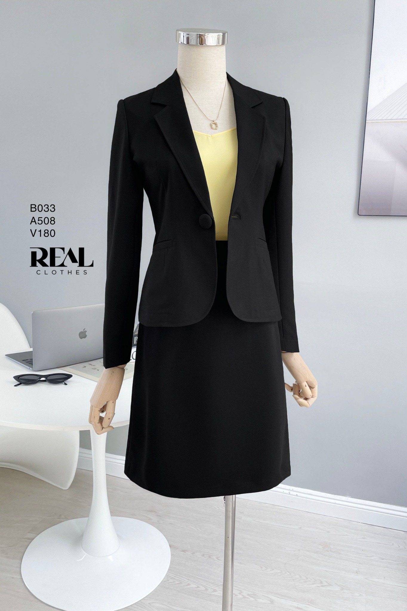 Blazer office đen