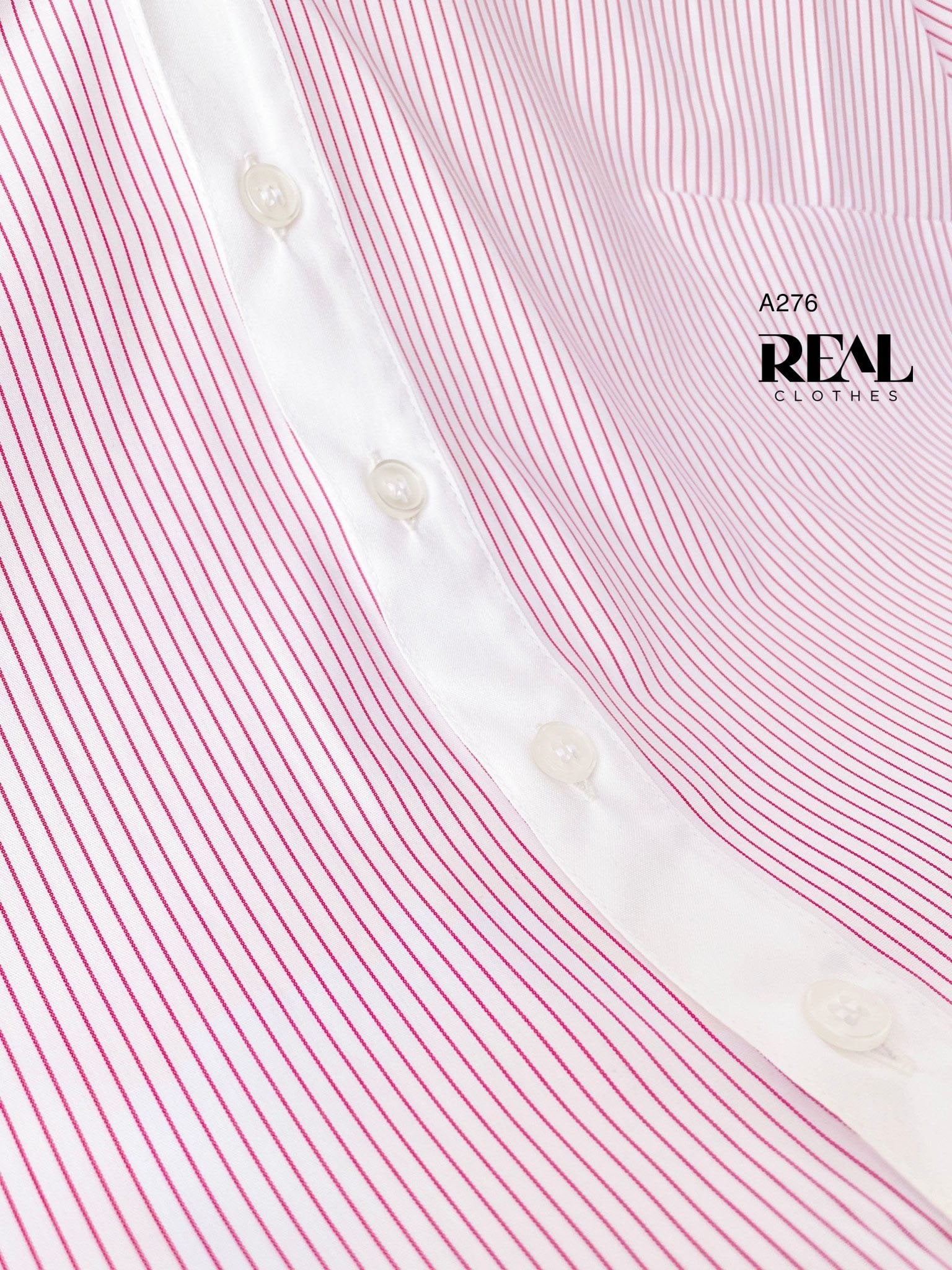 Sơ mi crop sọc hồng