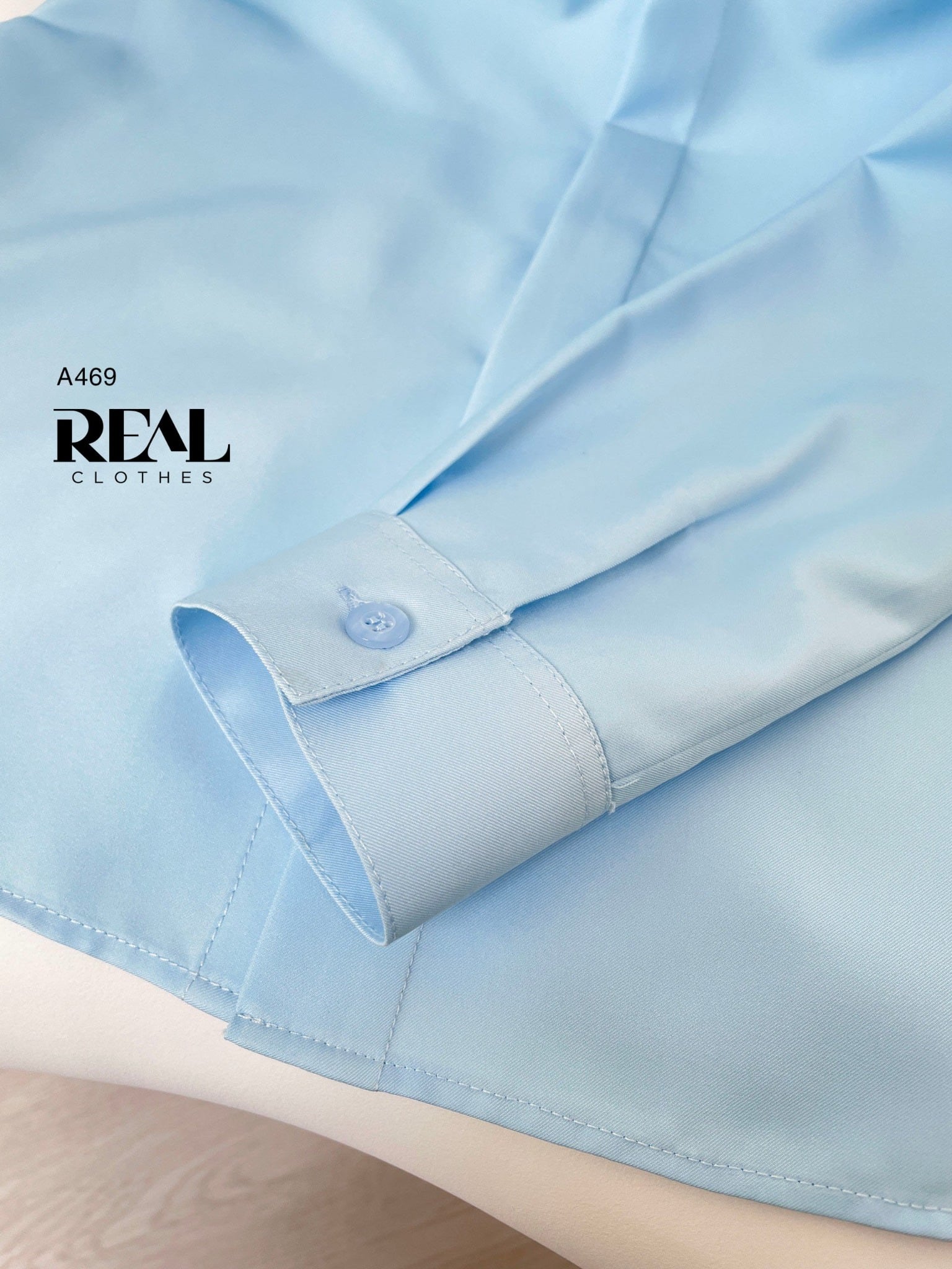 Sơ mi cổ Đức blue