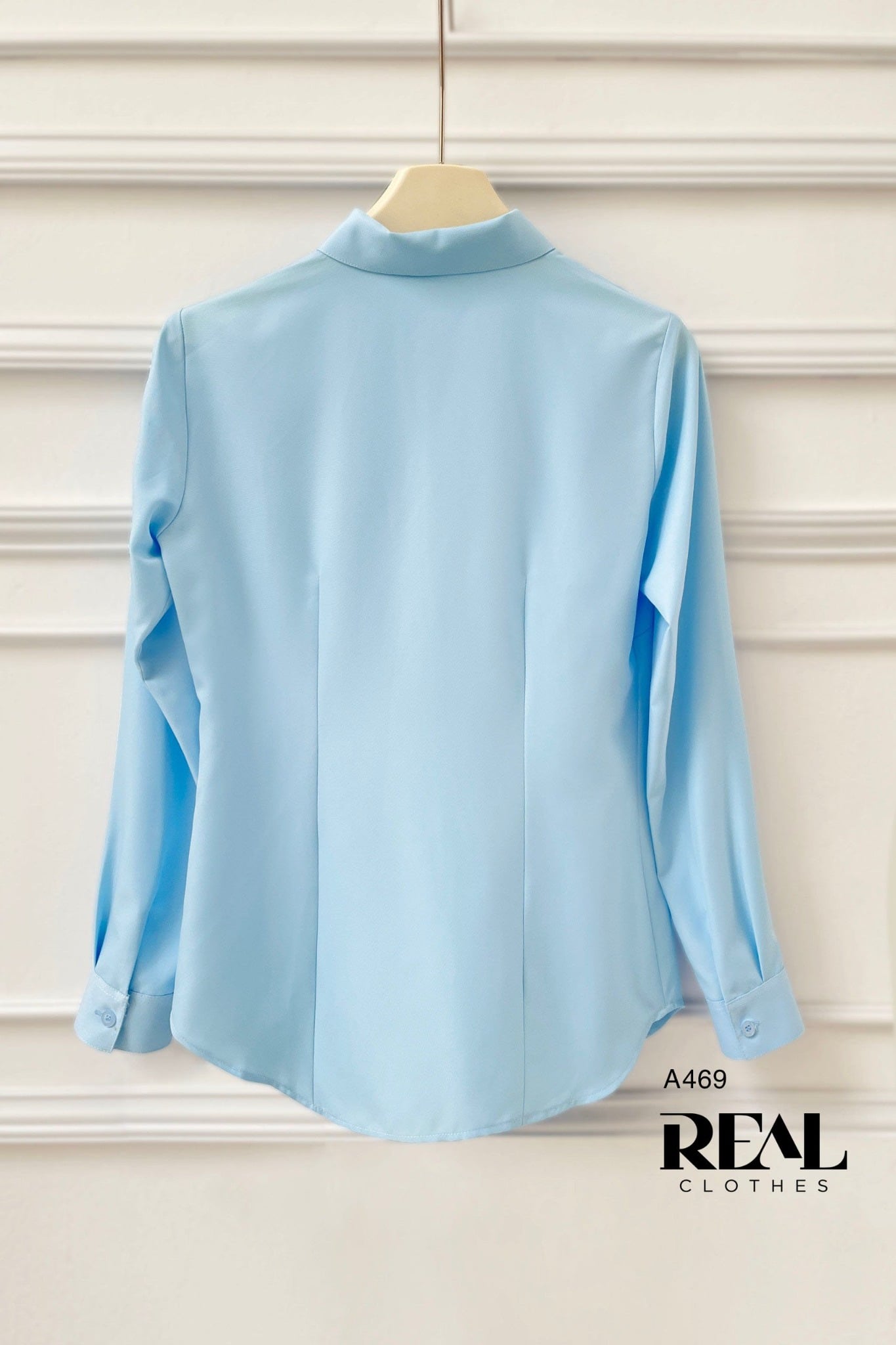 Sơ mi cổ Đức blue