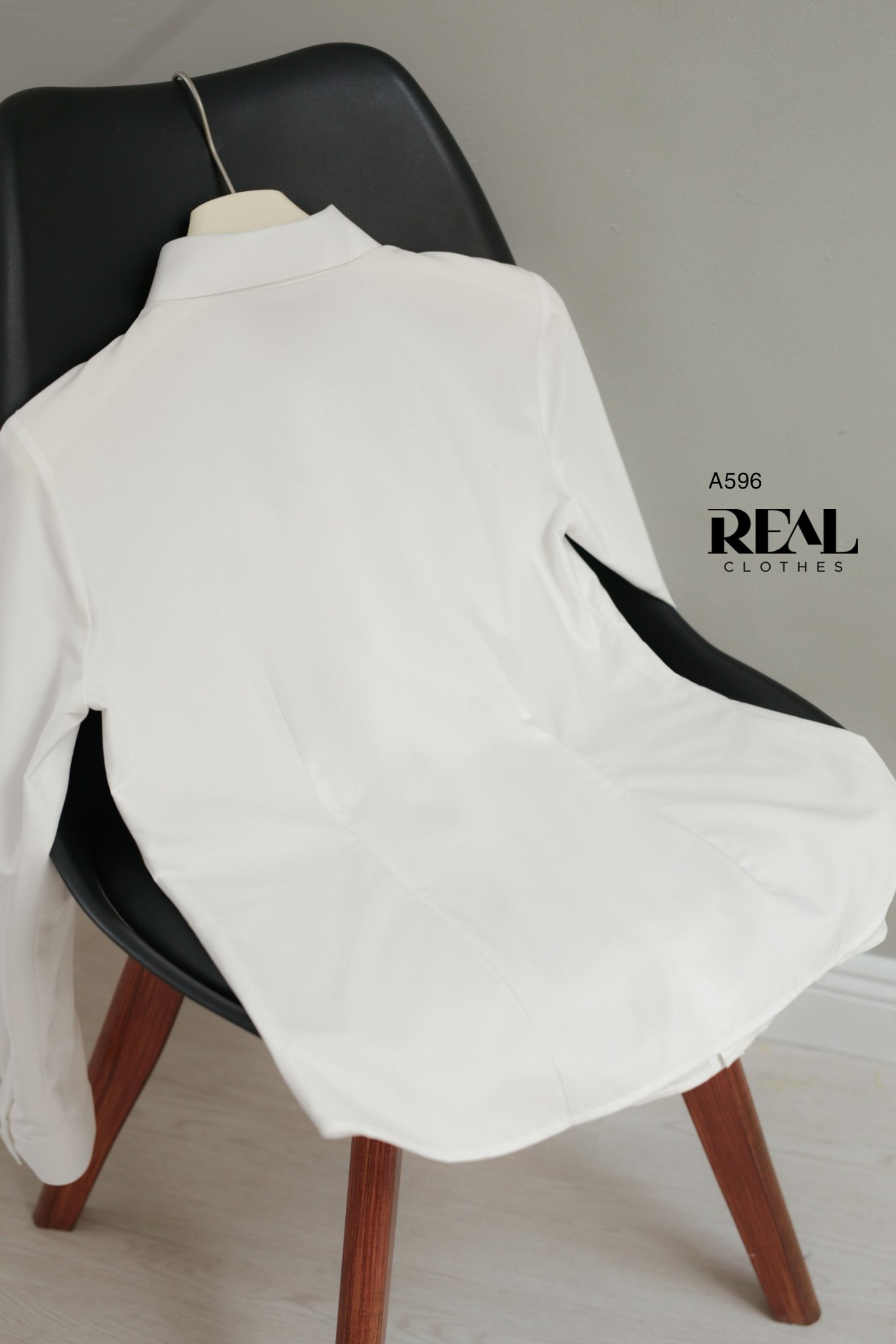 Sơ mi lụa sồi trắng tay dài