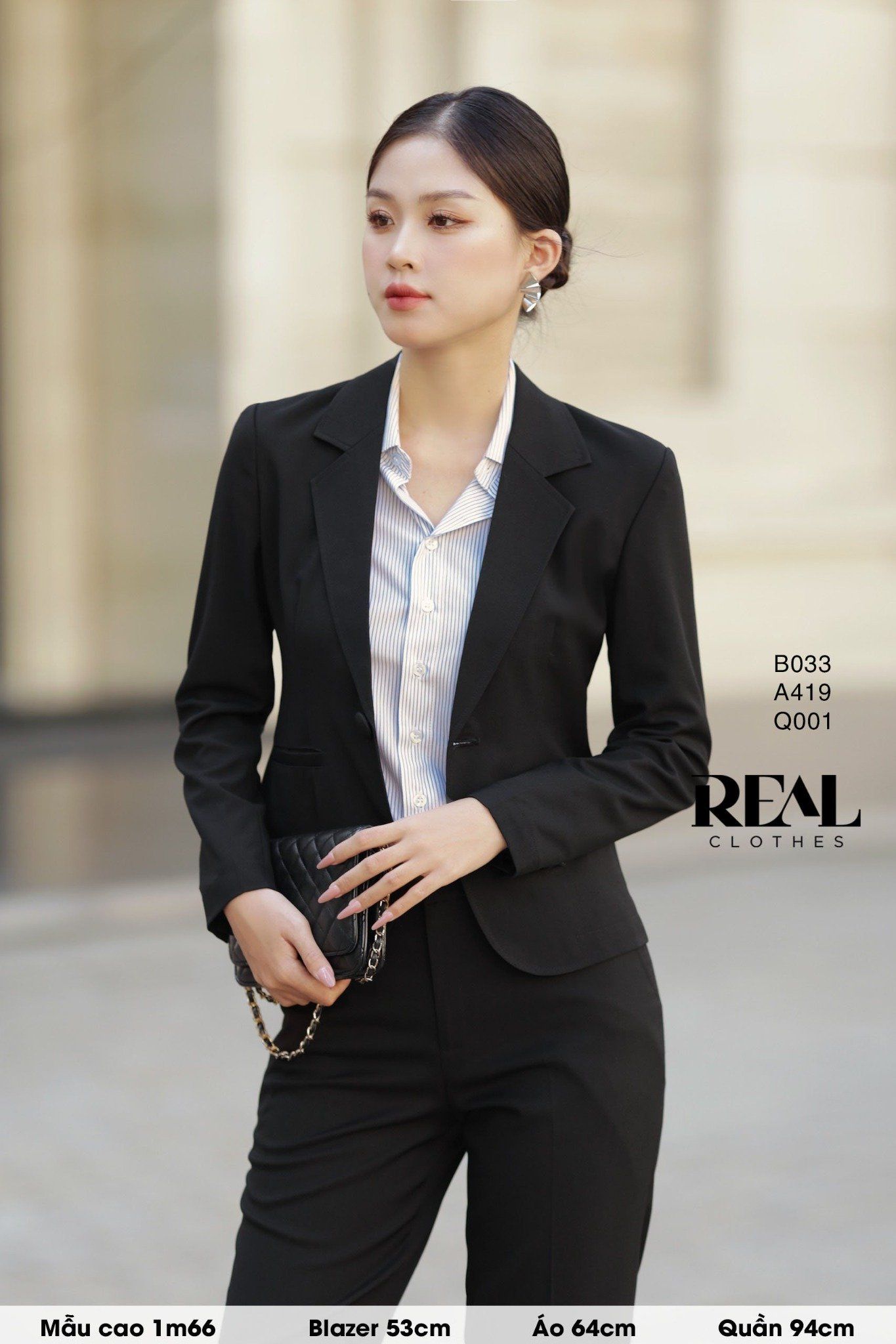  Blazer office đen 