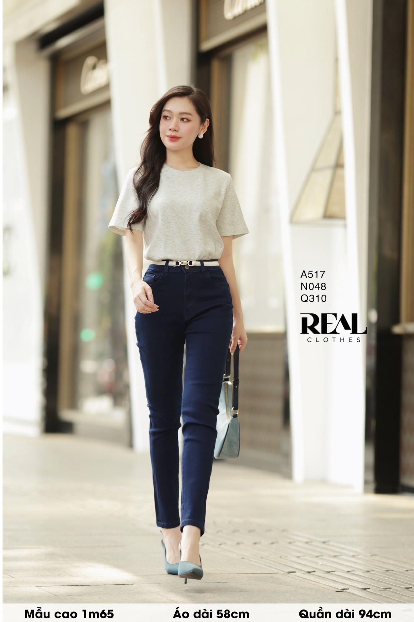 Quần Jeans skinny xanh đen SALE - size L