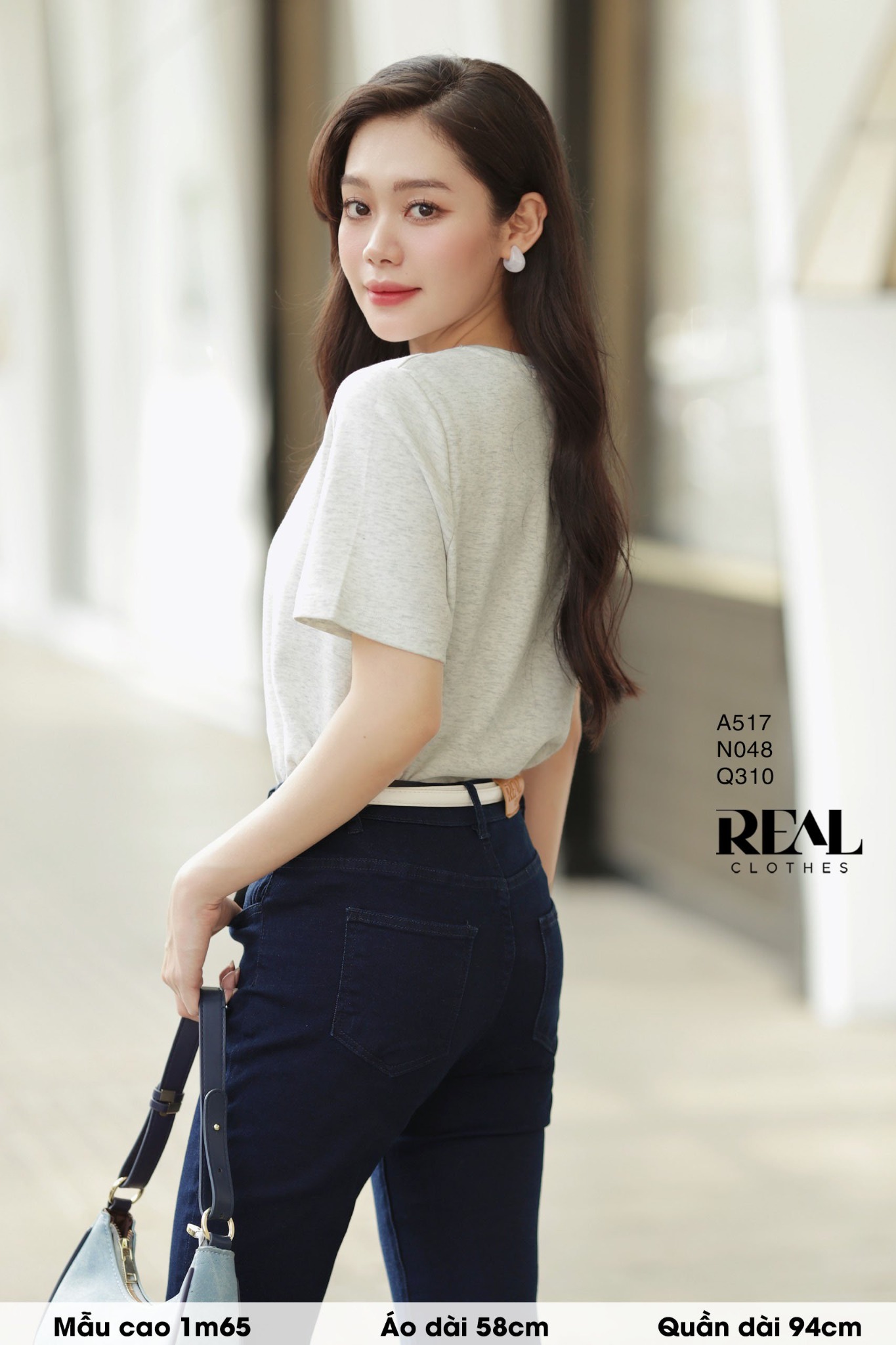 Quần Jeans skinny xanh đen SALE - size L