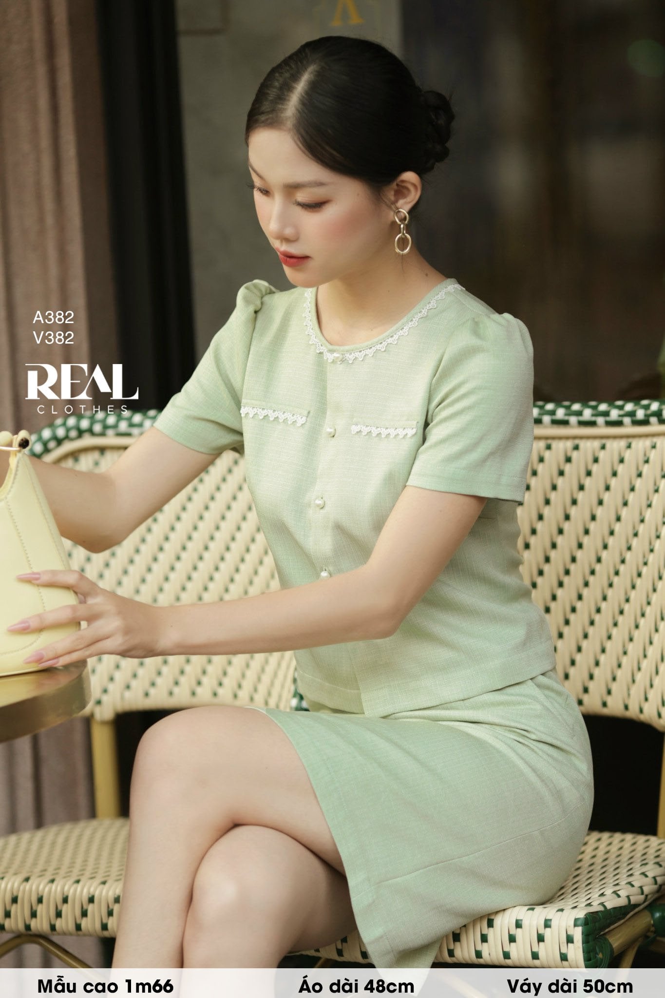 Váy Summer Lily xanh bơ MỚI SALE