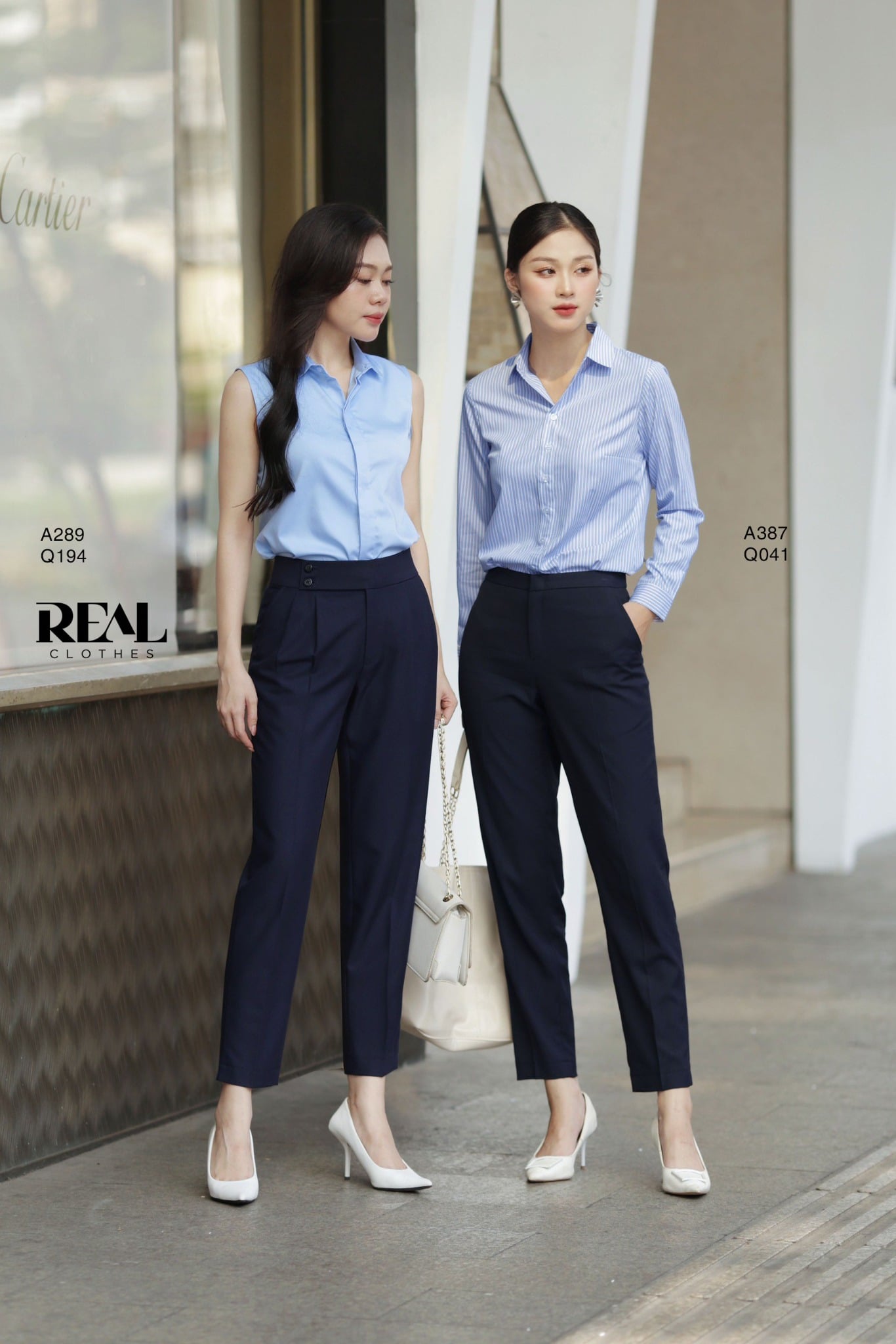 Sơ mi blue không tay