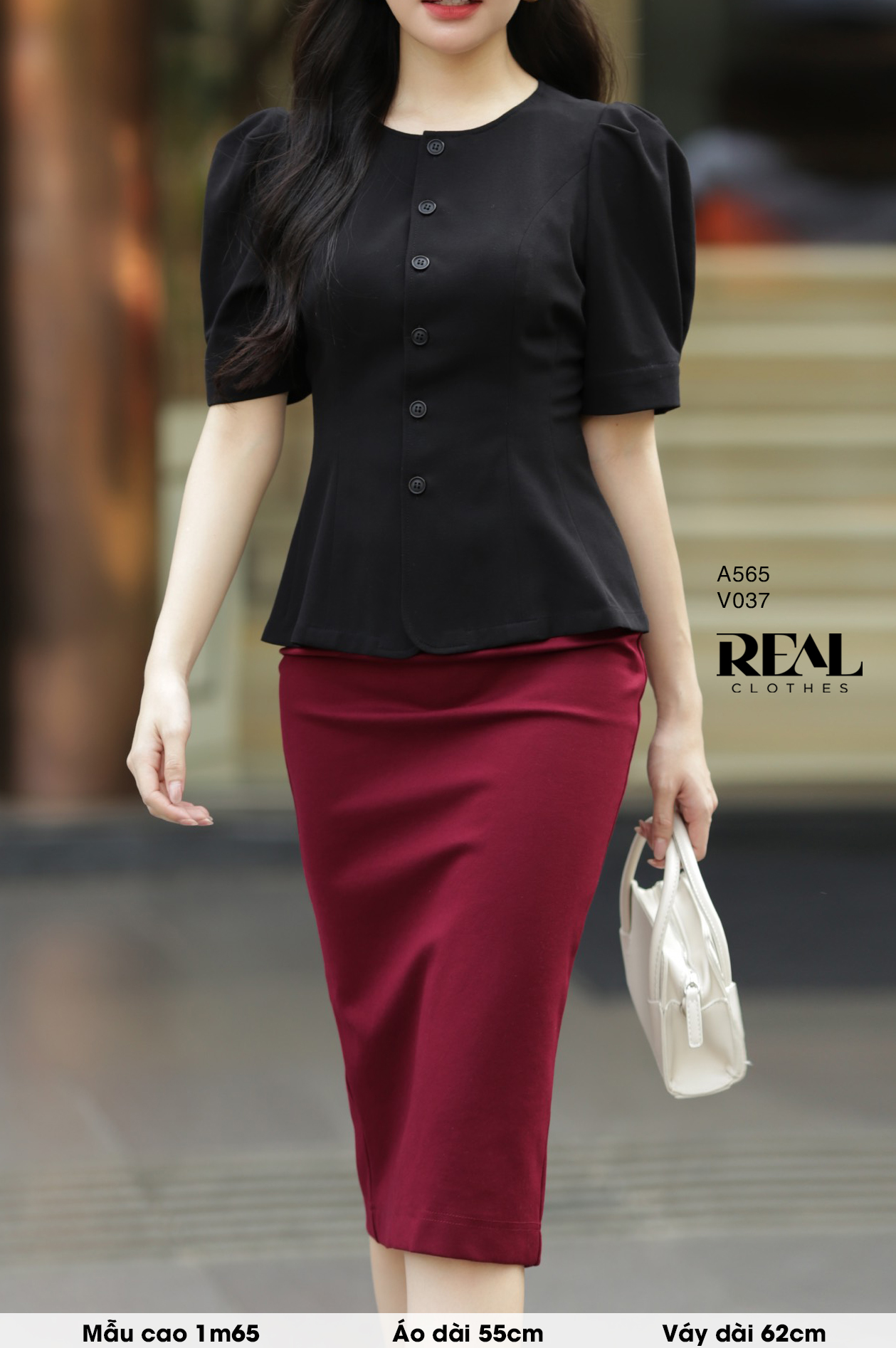 Áo Jessica đen SALE - size XS